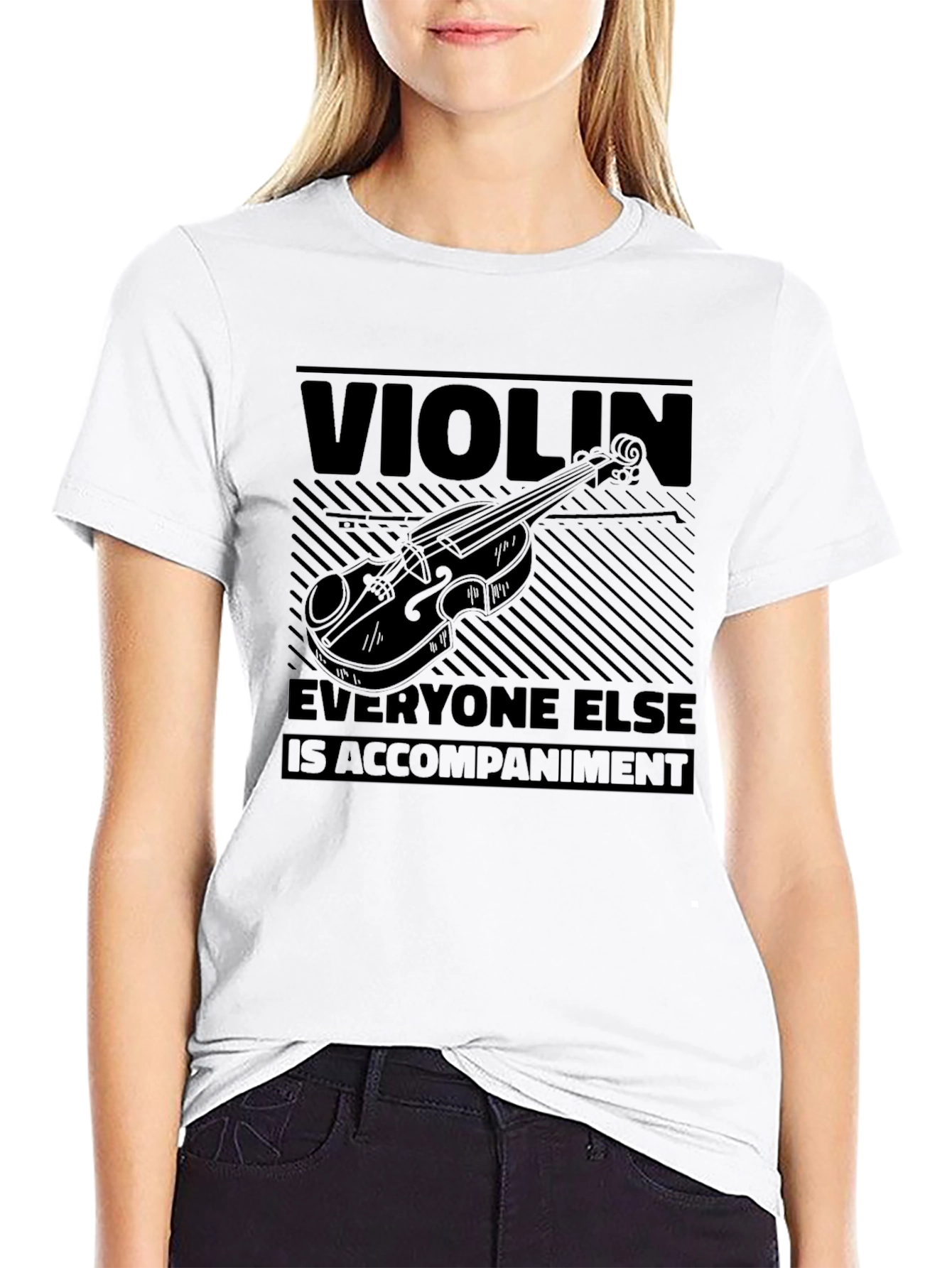 Violin Player Graphic T-Shirt - Musician Tee