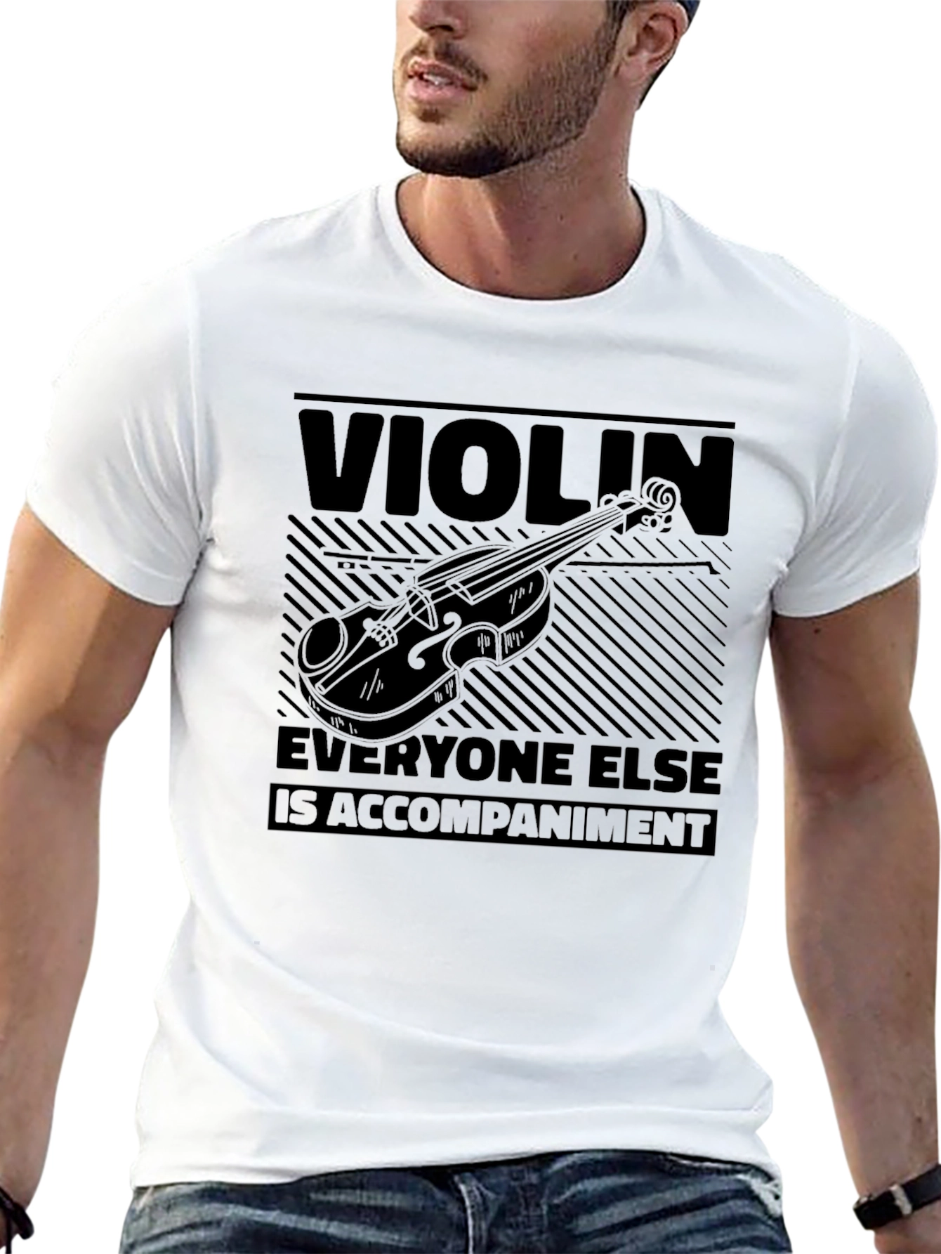 Violin Player Graphic T-Shirt - Musician Tee