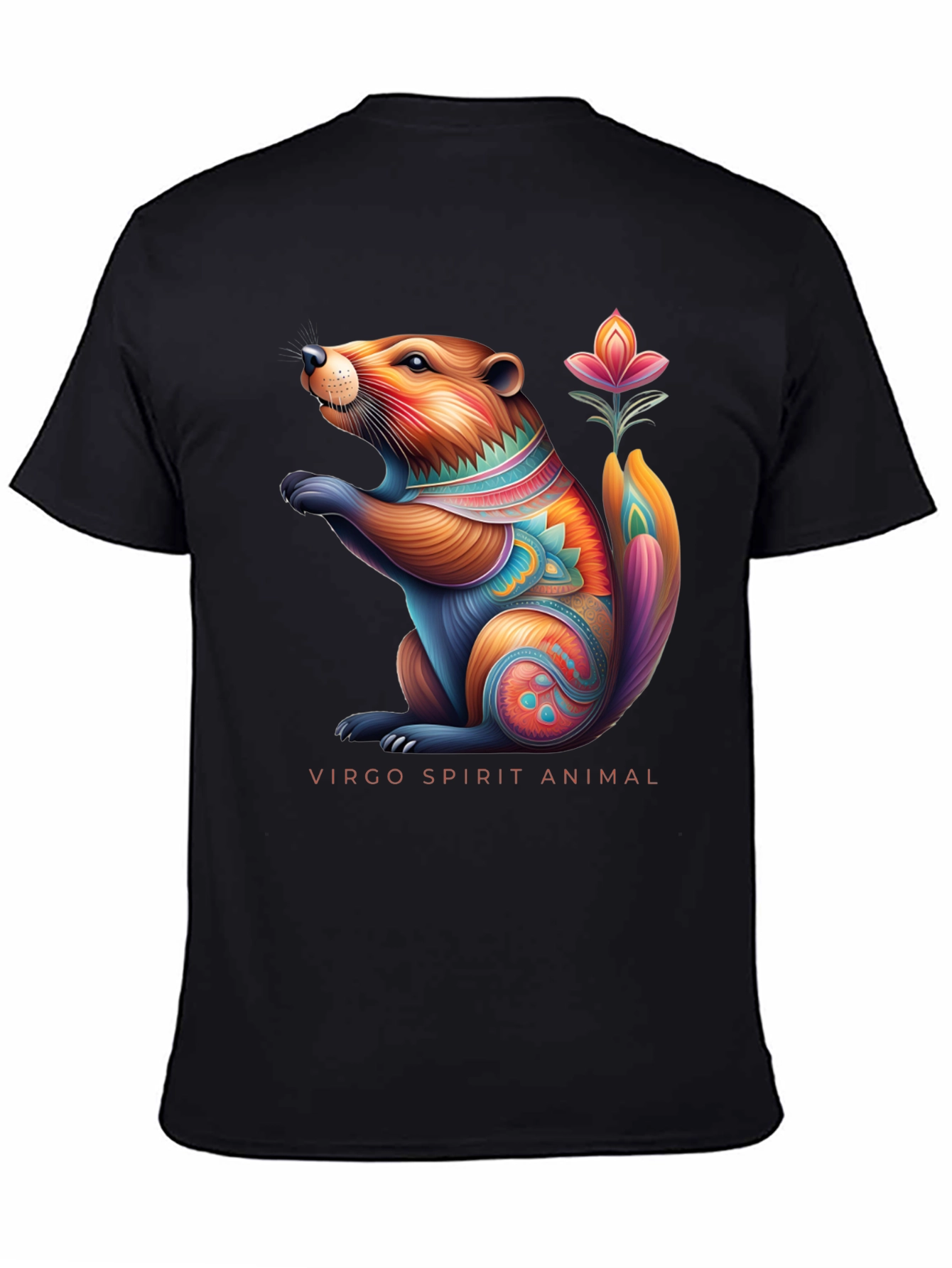 Virgo Spirit Animal Graphic Tee - Zodiac Sign T-Shirt