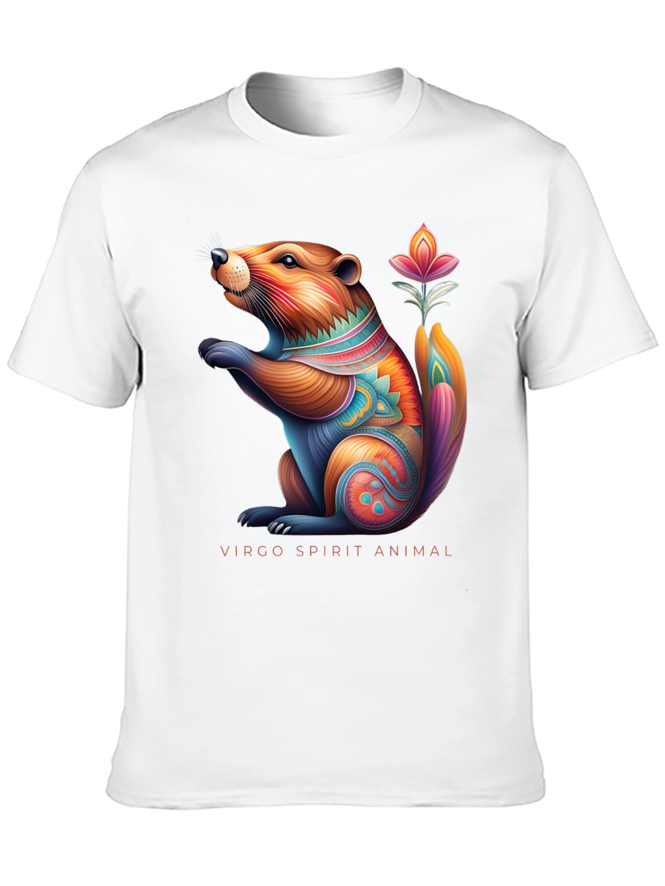 Virgo Spirit Animal Graphic Tee - Zodiac Sign T-Shirt