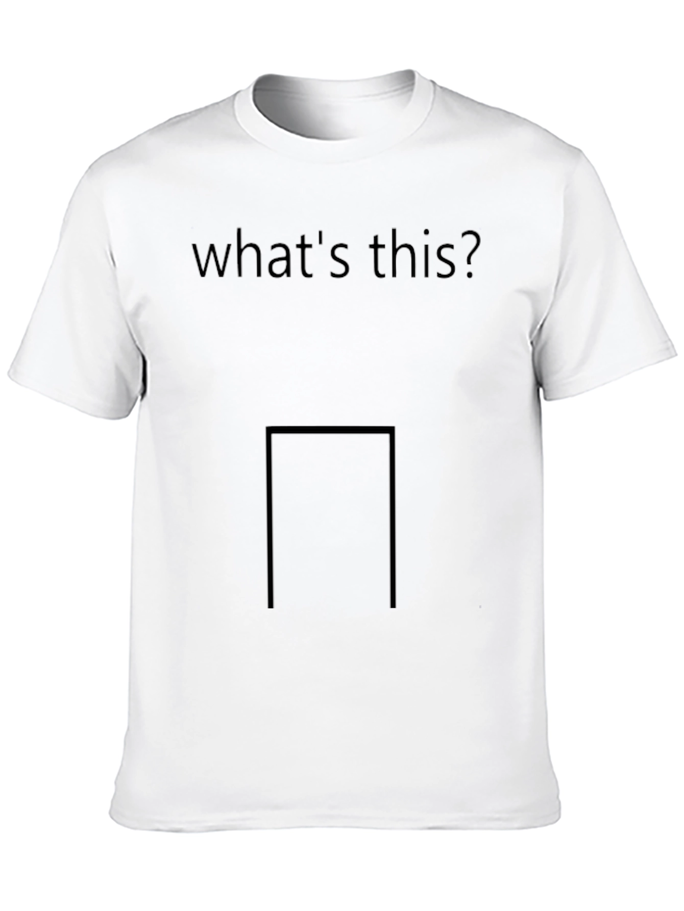 Mens Whats This? Graphic T-Shirt - Black