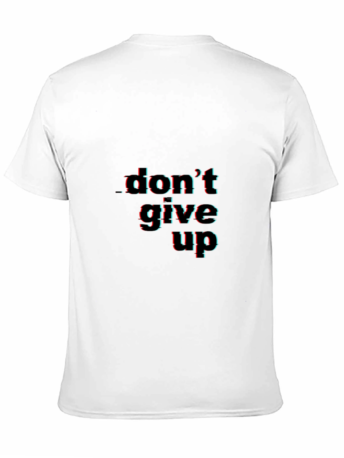 Dont Give Up Graphic Black Tee