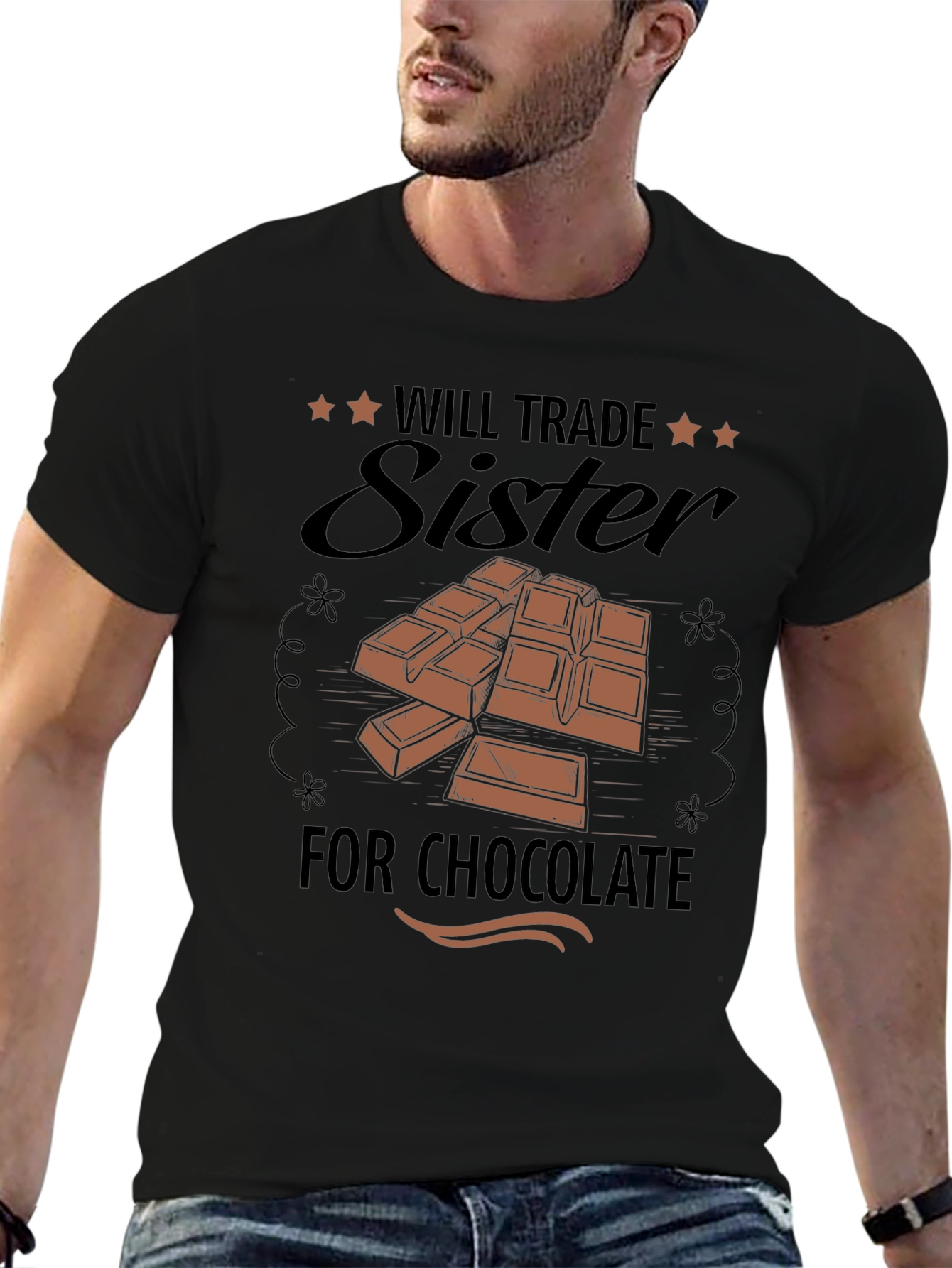 Will Trade Sister for Chocolate Graphic T-Shirt