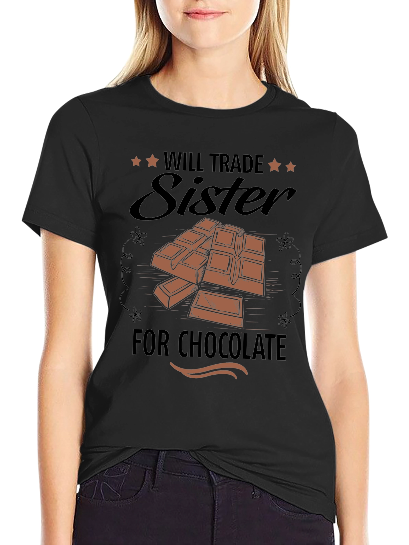 Will Trade Sister for Chocolate Graphic T-Shirt