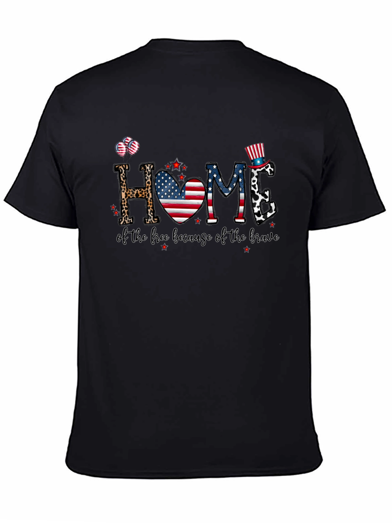 Patriotic Home Graphic T-Shirt