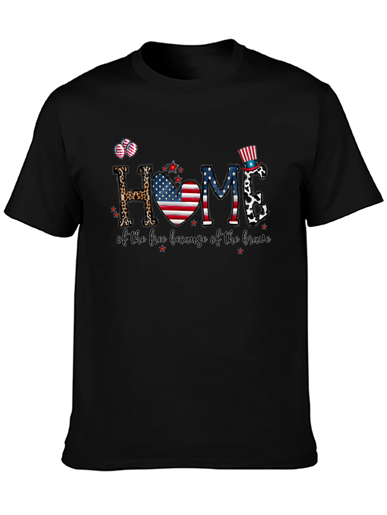Patriotic Home Graphic T-Shirt