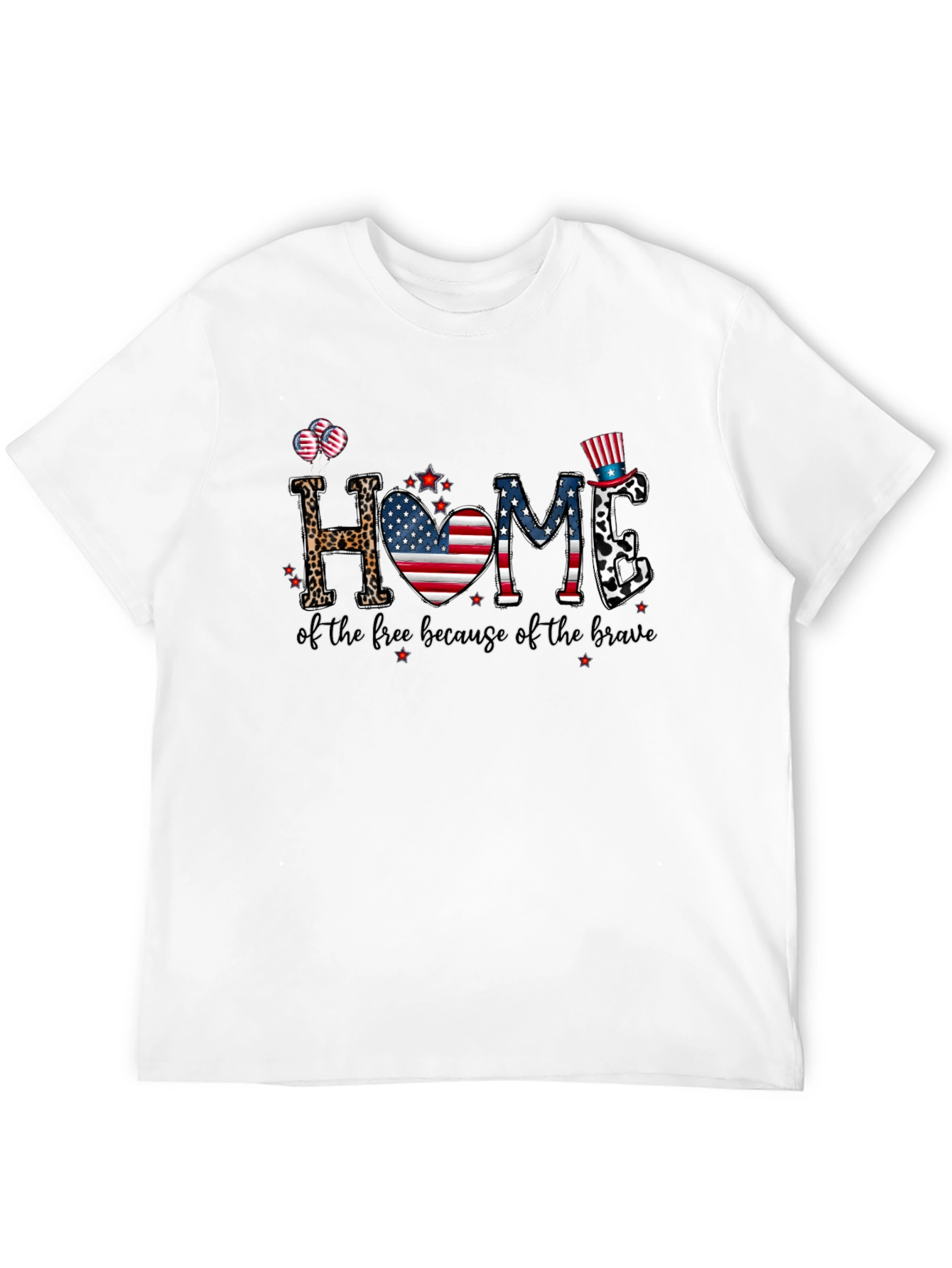 Patriotic Home Graphic T-Shirt