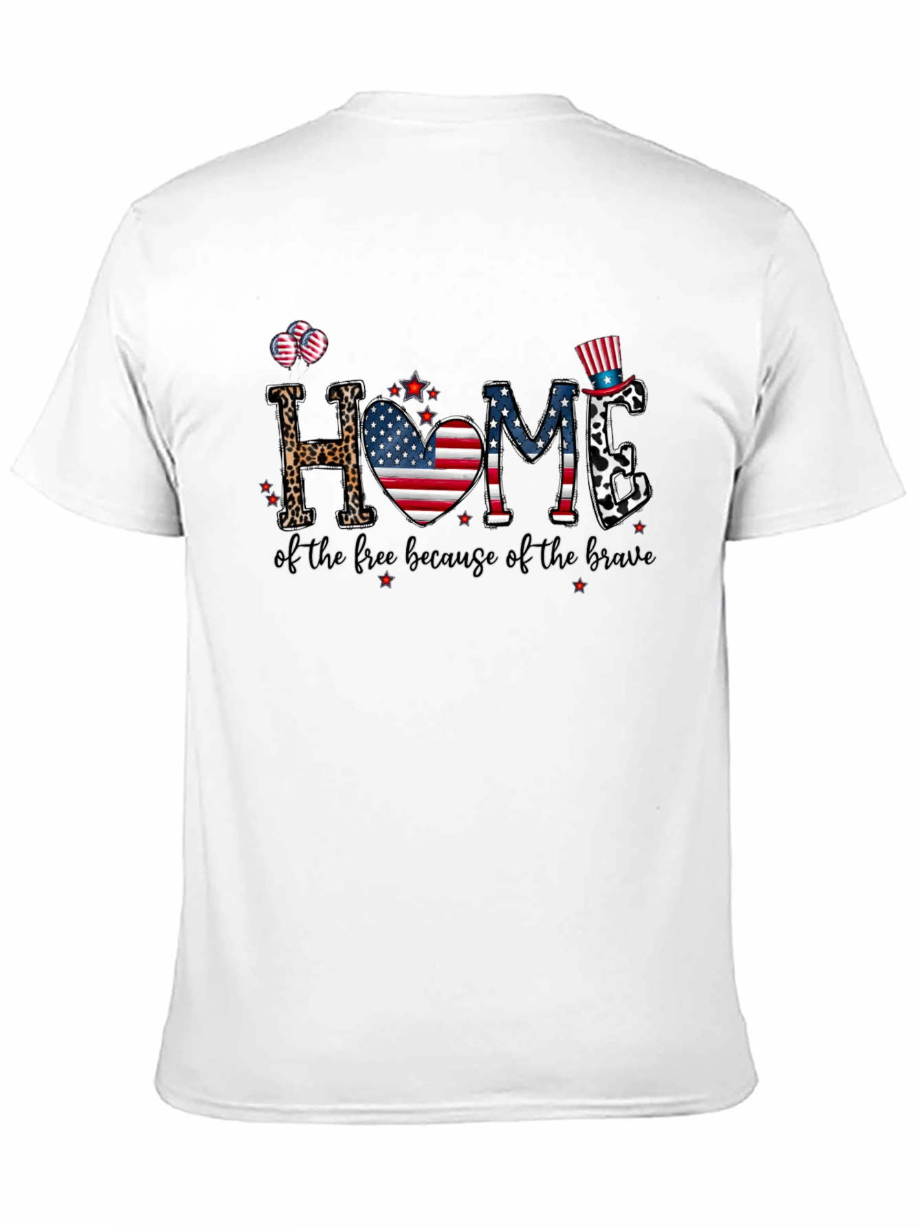 Patriotic Home Graphic T-Shirt