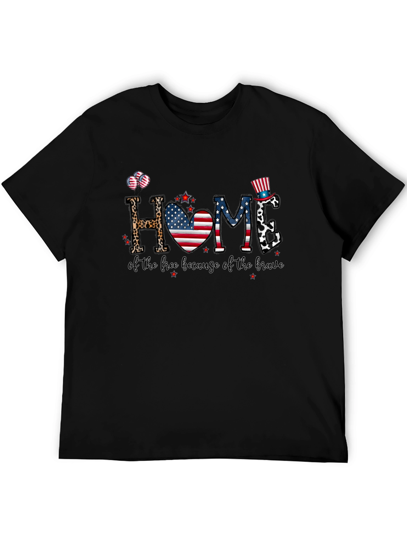 Patriotic Home Graphic T-Shirt