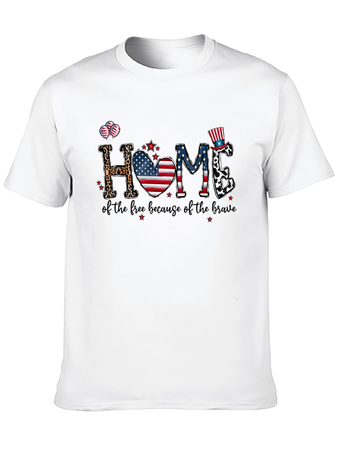Patriotic Home Graphic T-Shirt