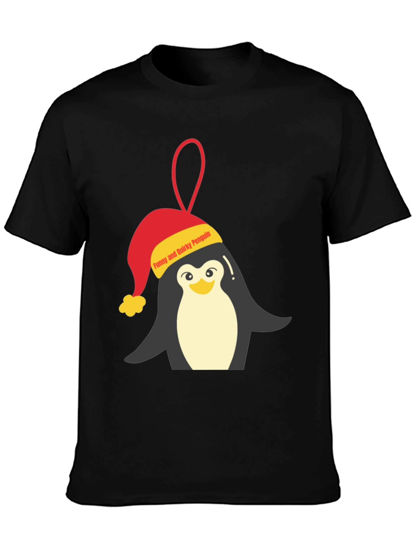 Funny Quirky Penguin Graphic Tee