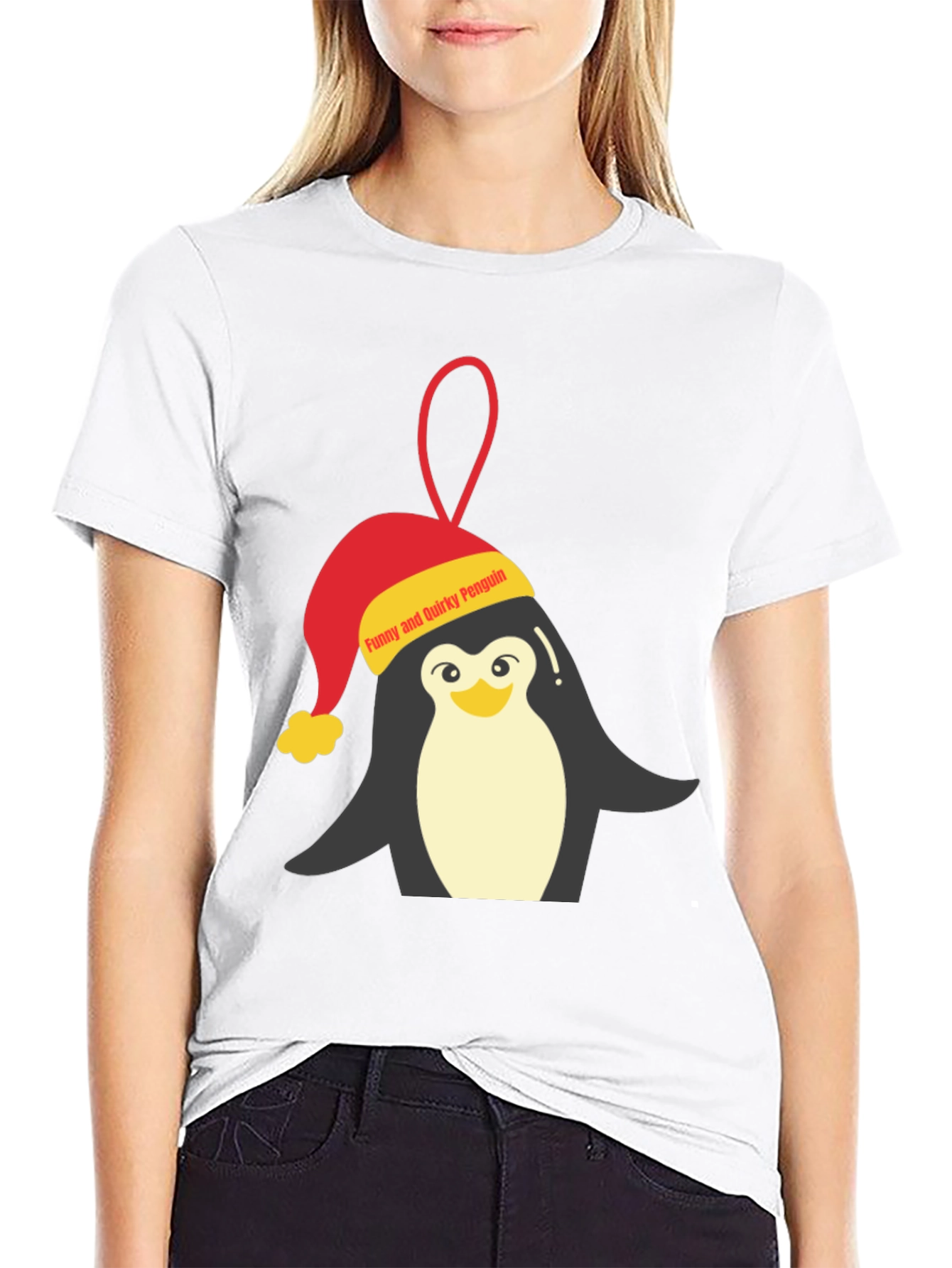 Funny Quirky Penguin Graphic Tee