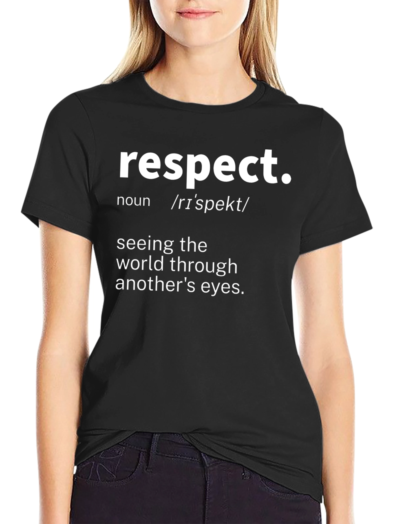 Respect Definition T-Shirt - Black