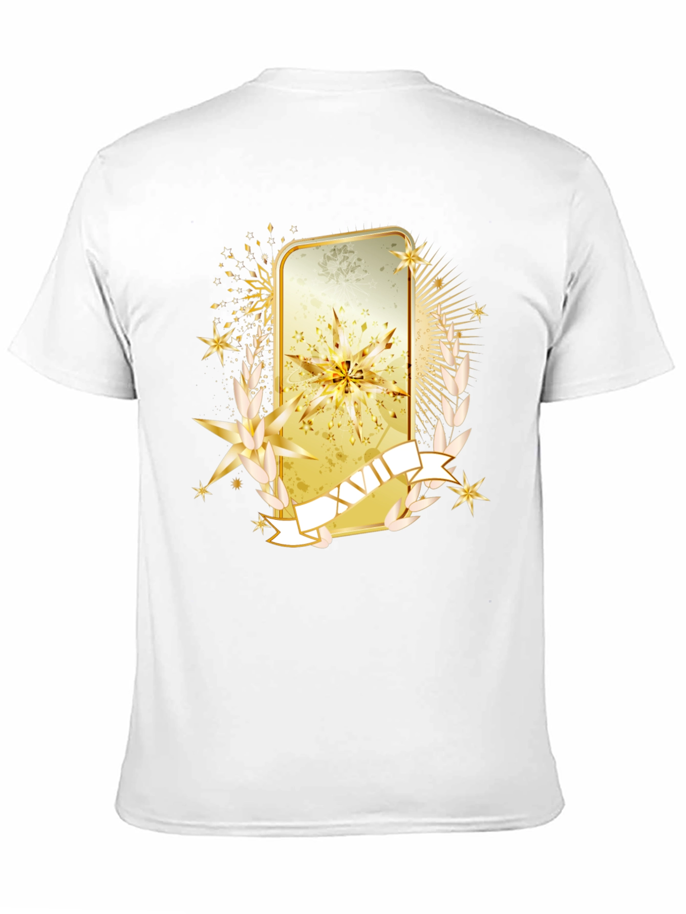 Golden Emblem Graphic Tee - Stylish Casual Wear