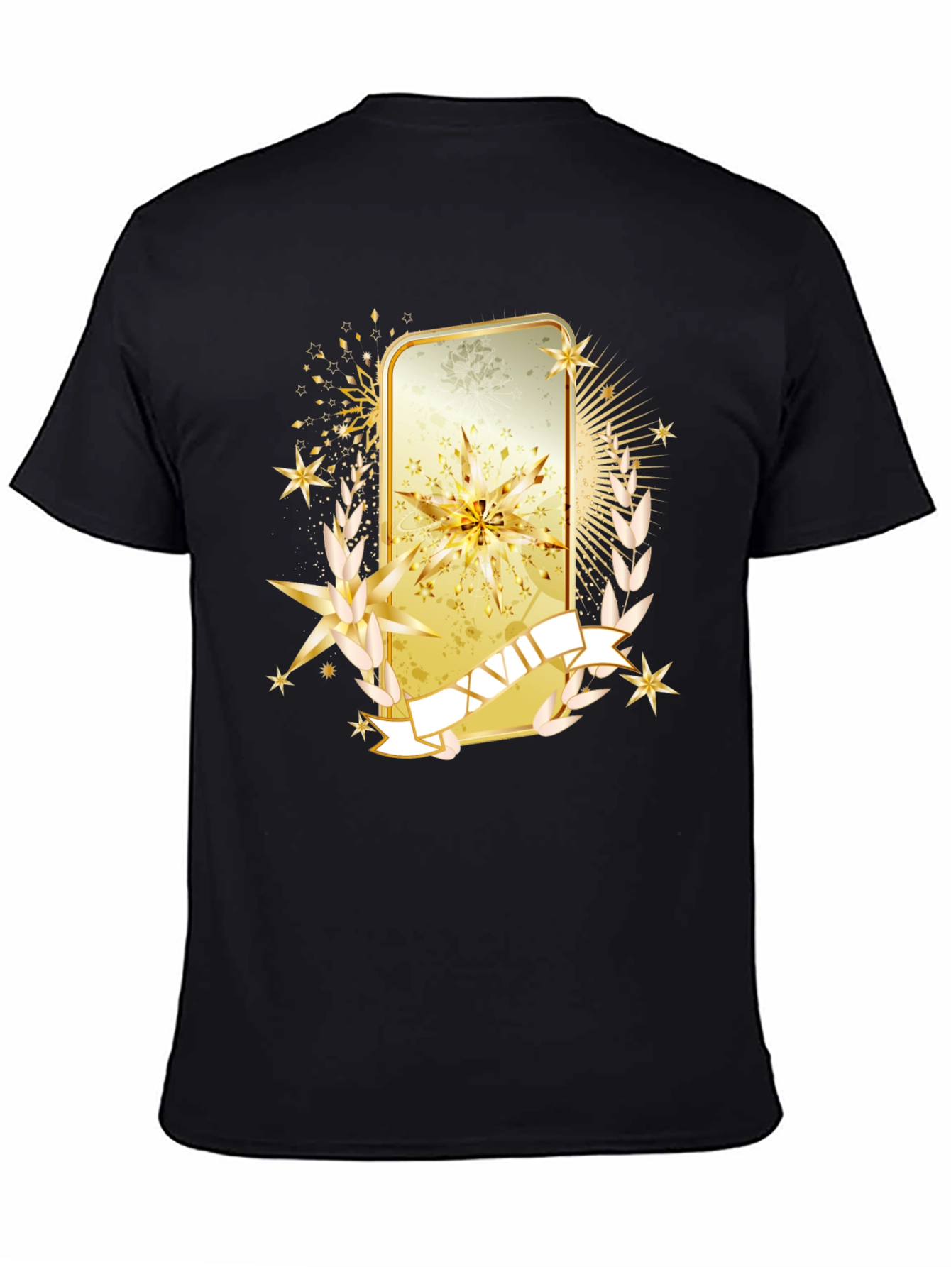 Golden Emblem Graphic Tee - Stylish Casual Wear
