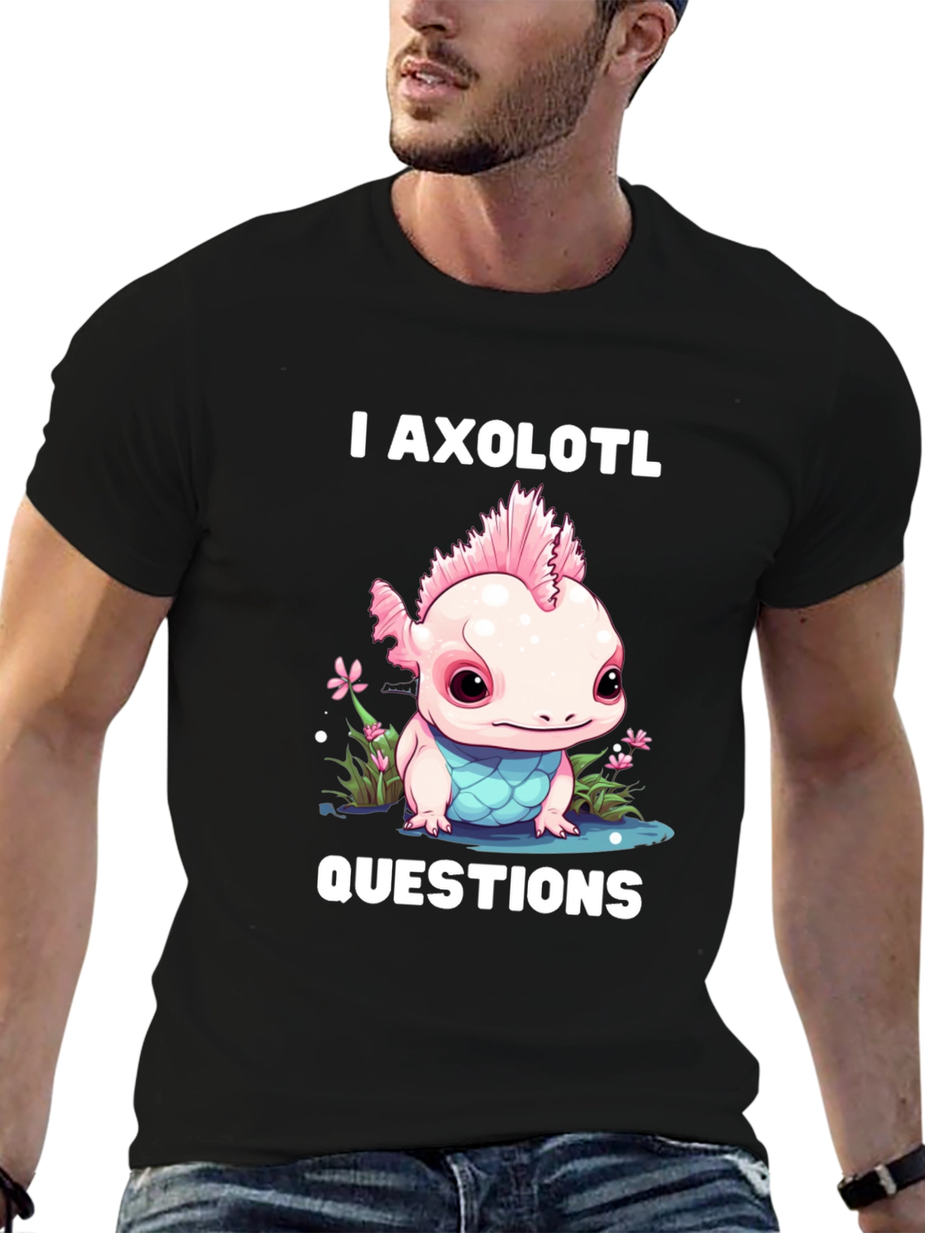 I Axolotl Questions T-Shirt - Cute Amphibian Tee
