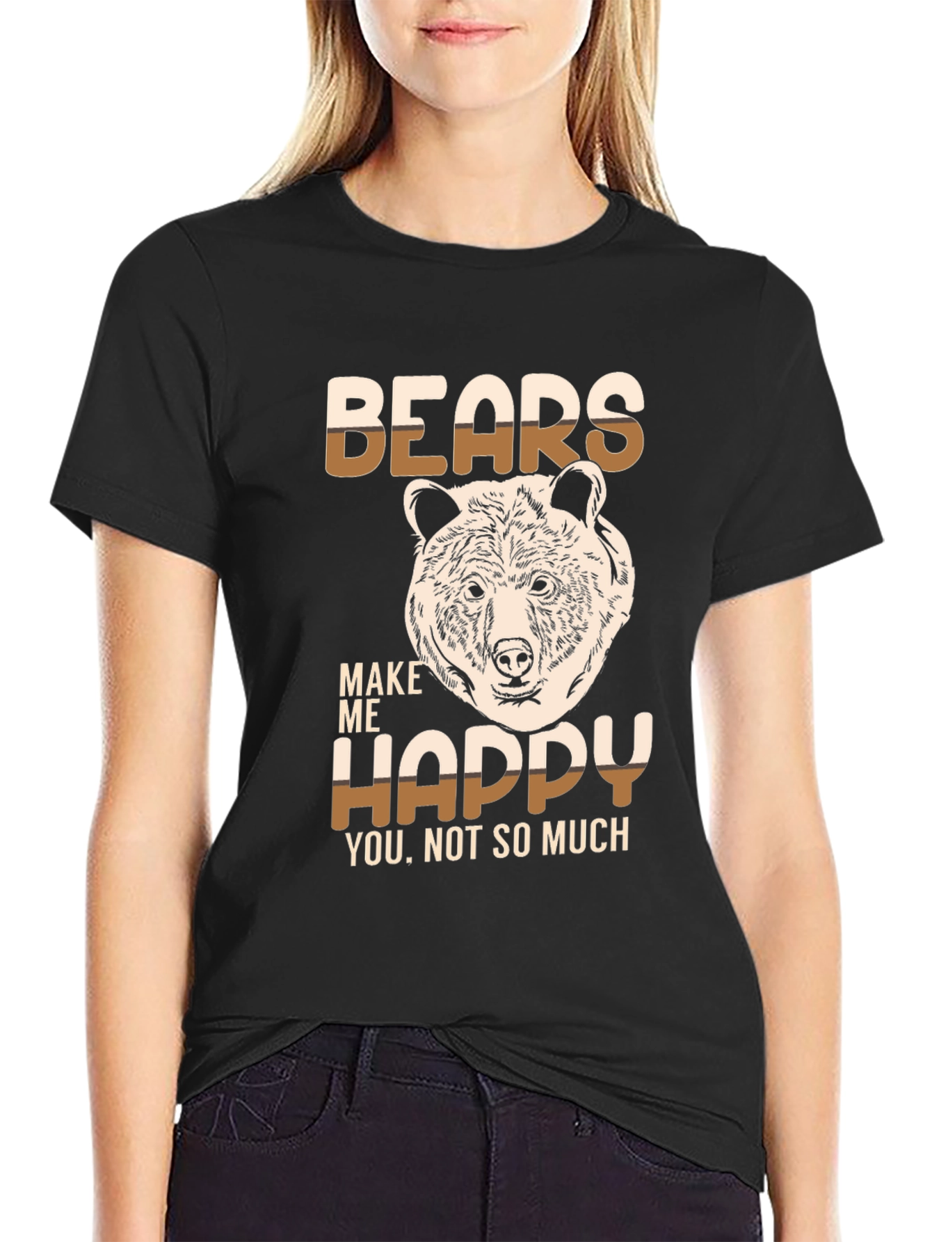 Bears Make Me Happy Graphic T-Shirt