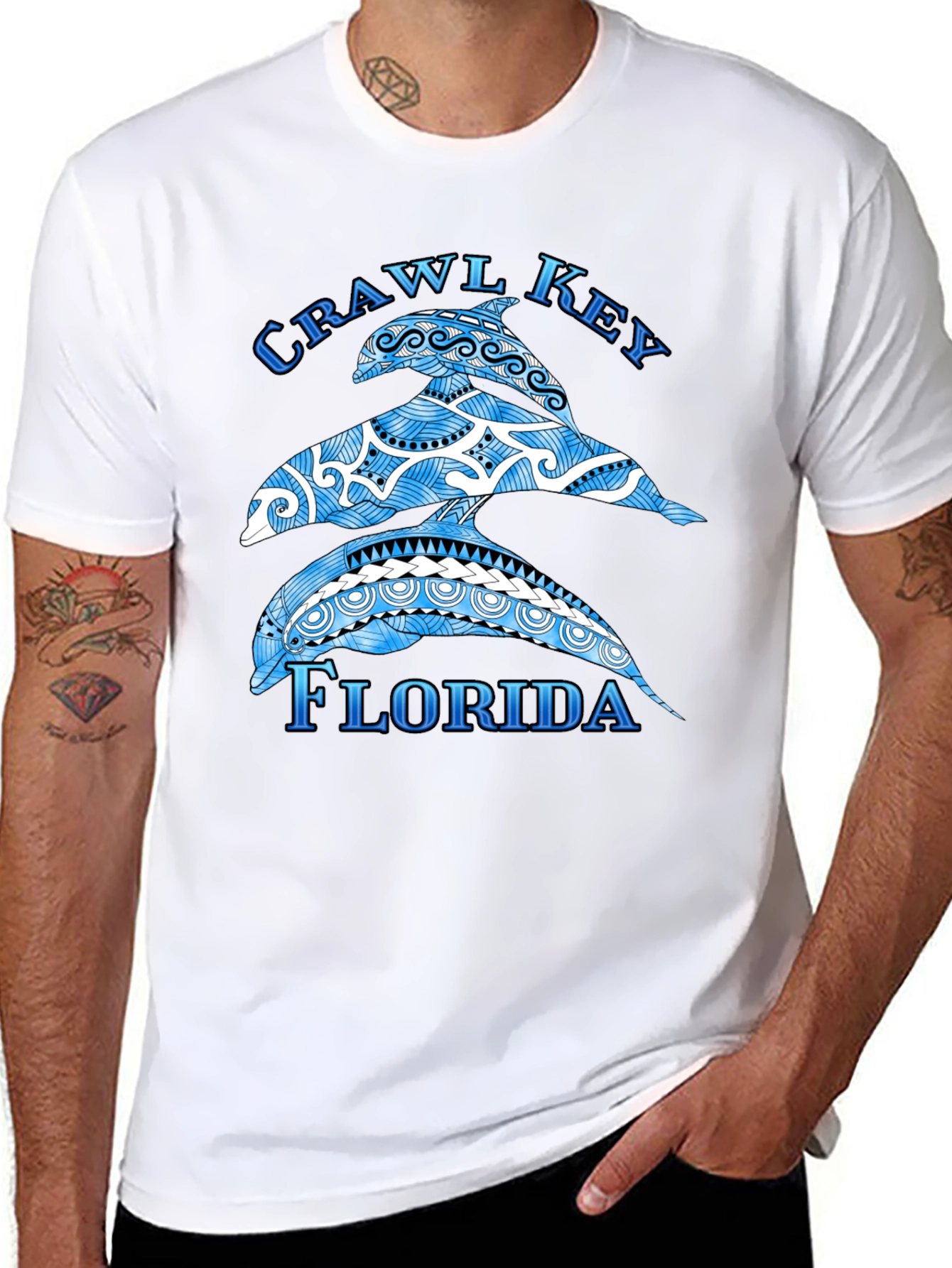 Crawl Key Florida Dolphin T-Shirt
