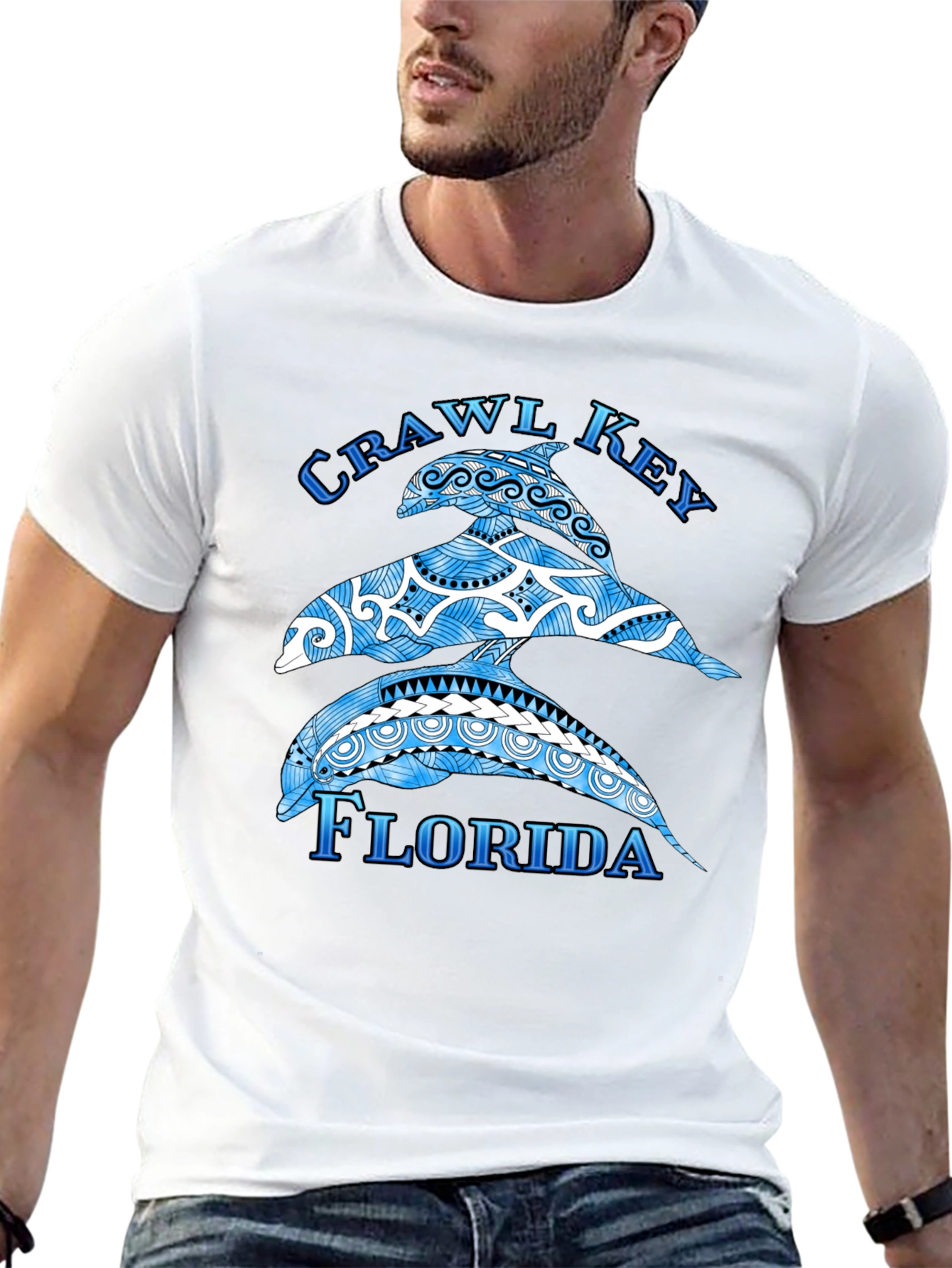Crawl Key Florida Dolphin T-Shirt