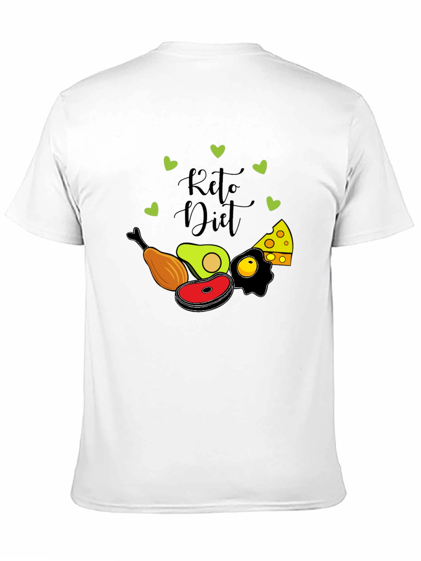 Keto Diet Graphic T-Shirt - Black