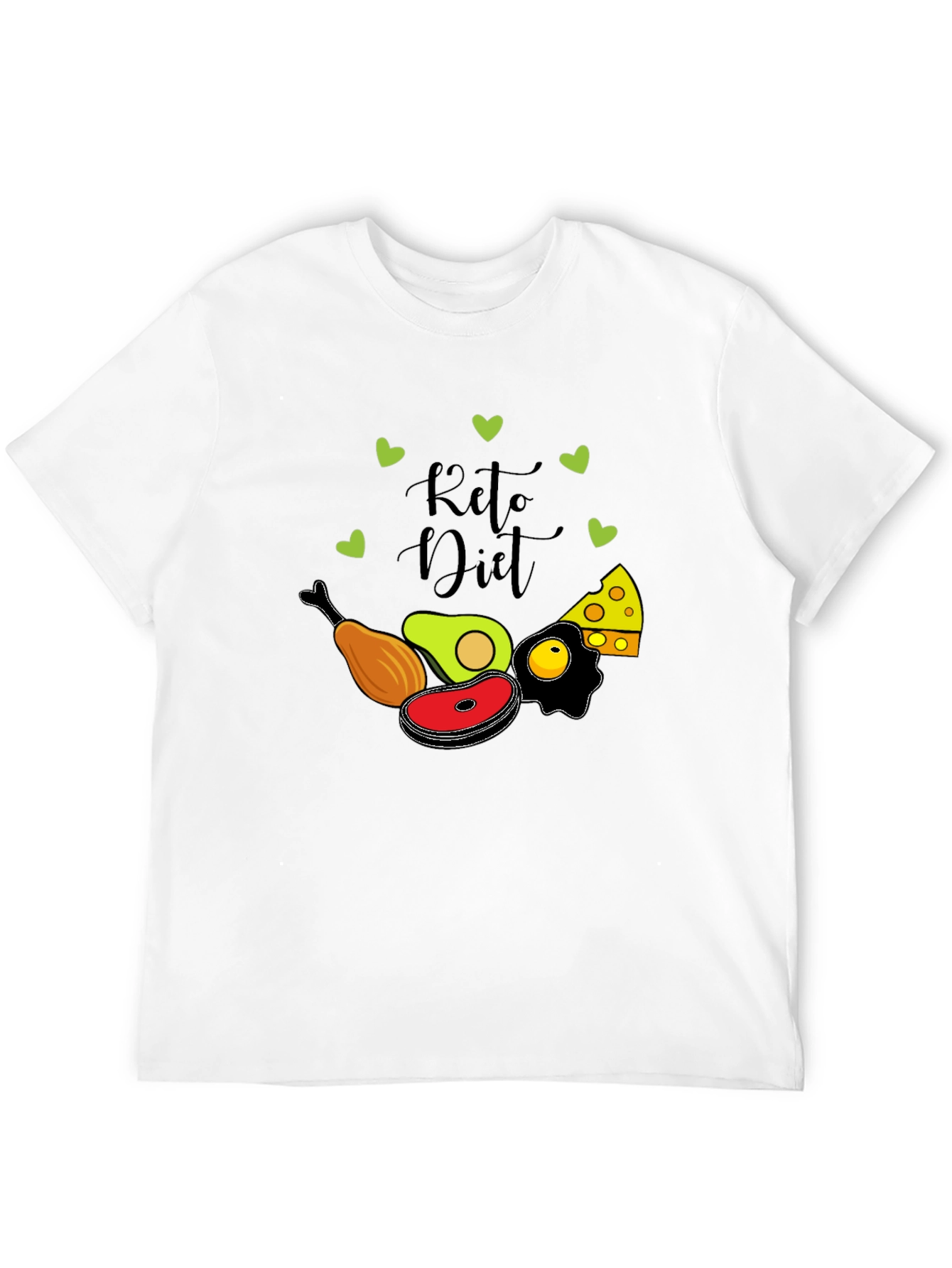Keto Diet Graphic T-Shirt - Black