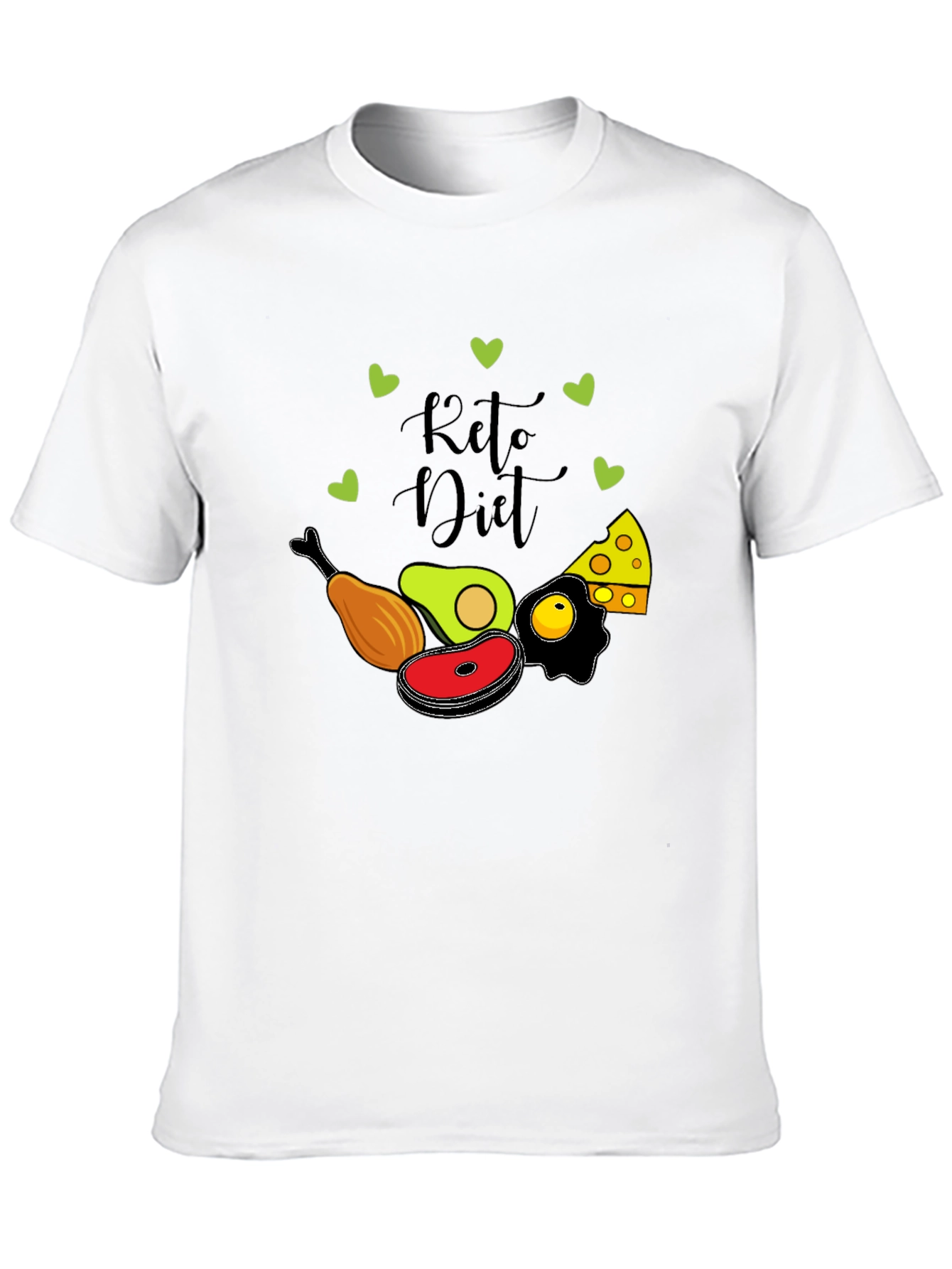 Keto Diet Graphic T-Shirt - Black