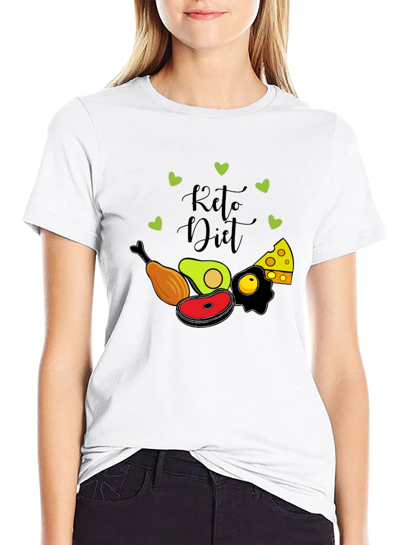 Keto Diet Graphic T-Shirt - Black