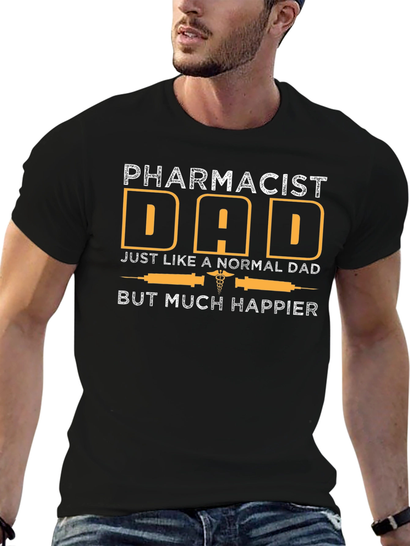 Pharmacist Dad Graphic Tee - Happy Fathers Day Gift