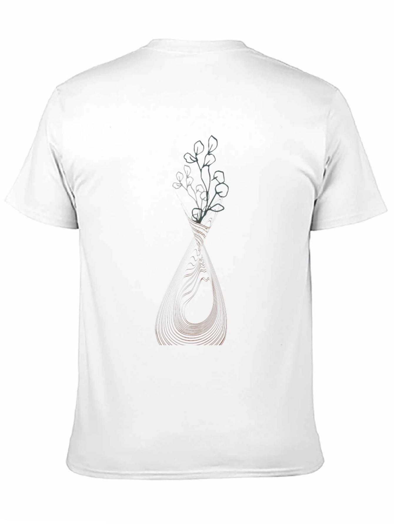Abstract Floral Vase Graphic T-Shirt