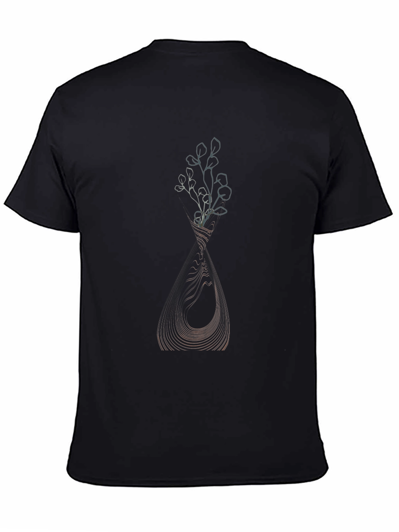 Abstract Floral Vase Graphic T-Shirt