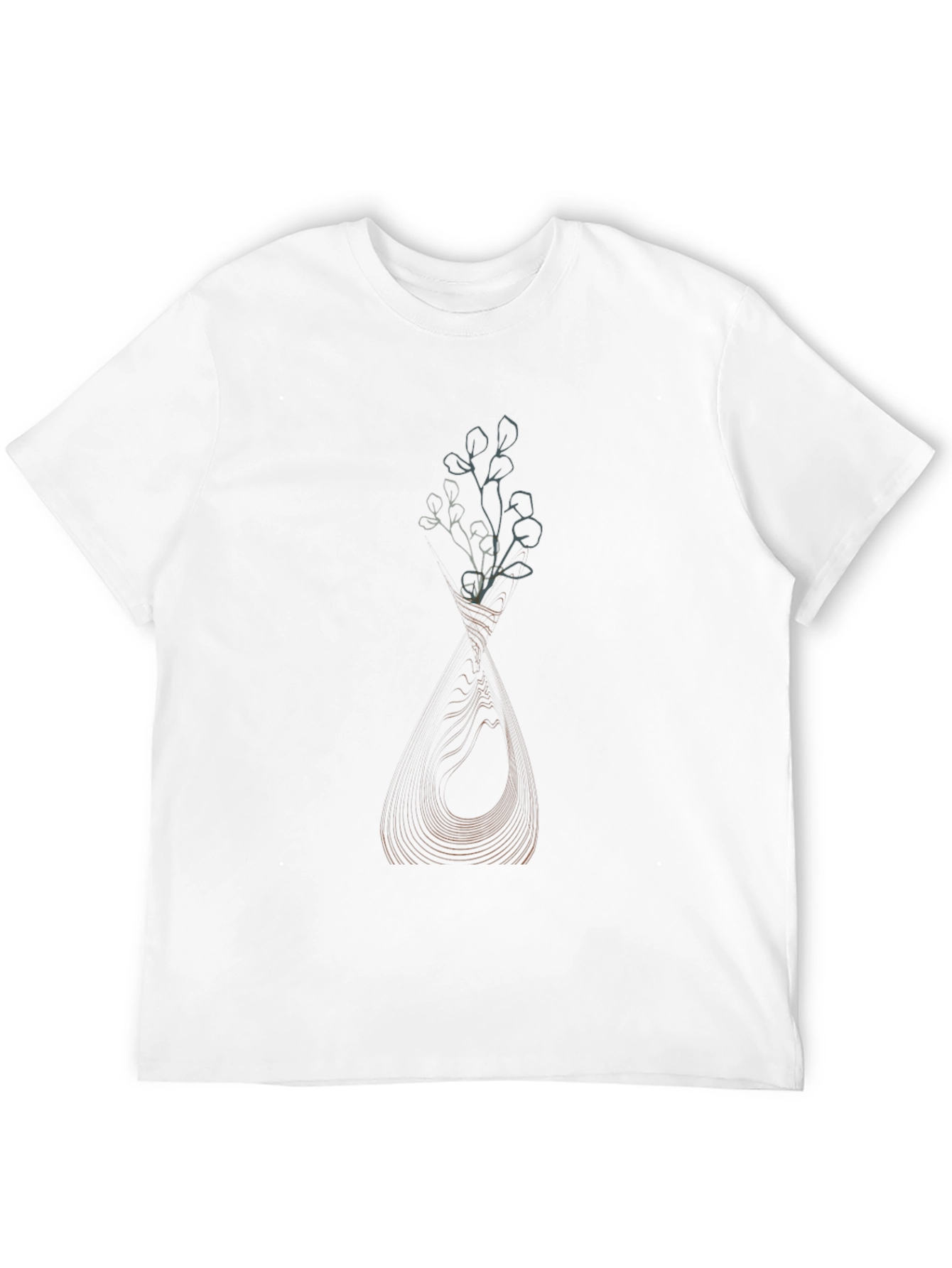 Abstract Floral Vase Graphic T-Shirt