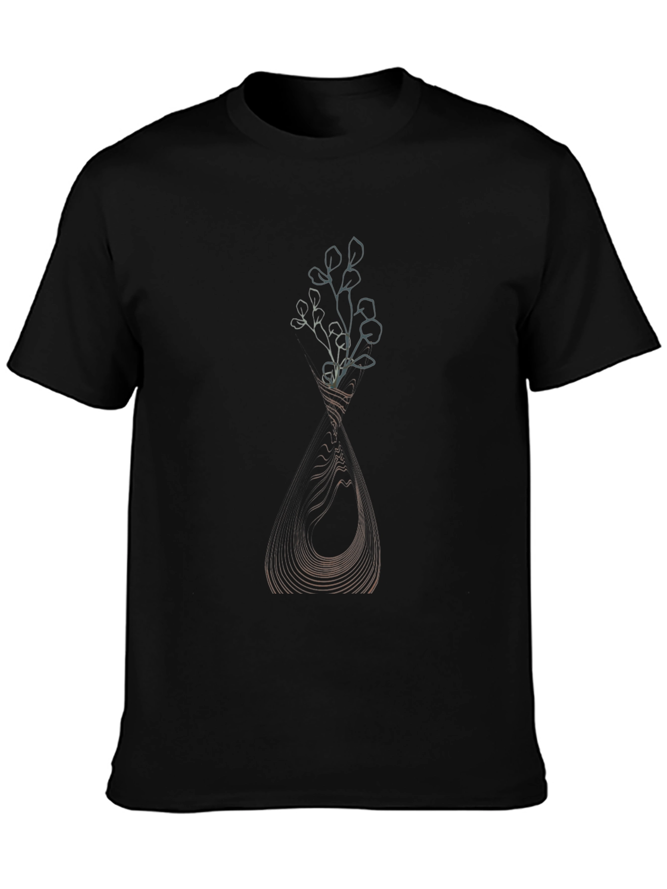 Abstract Floral Vase Graphic T-Shirt