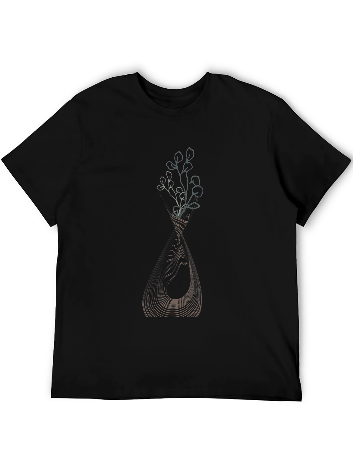 Abstract Floral Vase Graphic T-Shirt