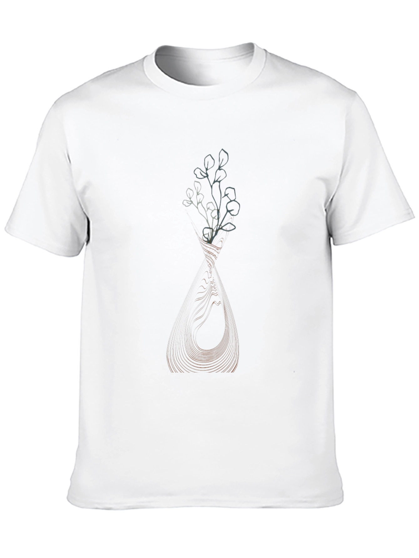 Abstract Floral Vase Graphic T-Shirt