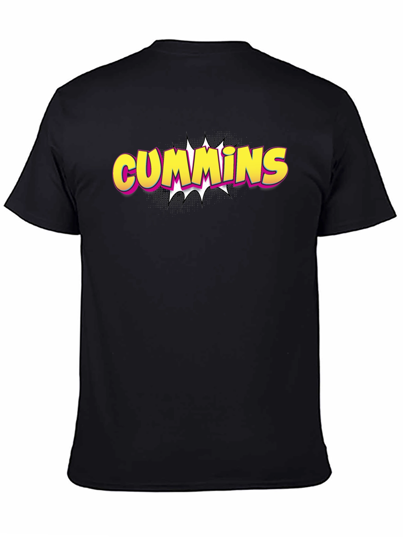 Cummins Graphic Tee - Bold Black Cotton T-Shirt
