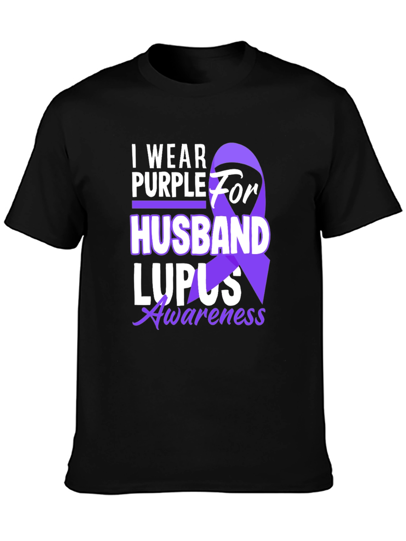 Purple for Husband Lupus Awareness T-Shirt