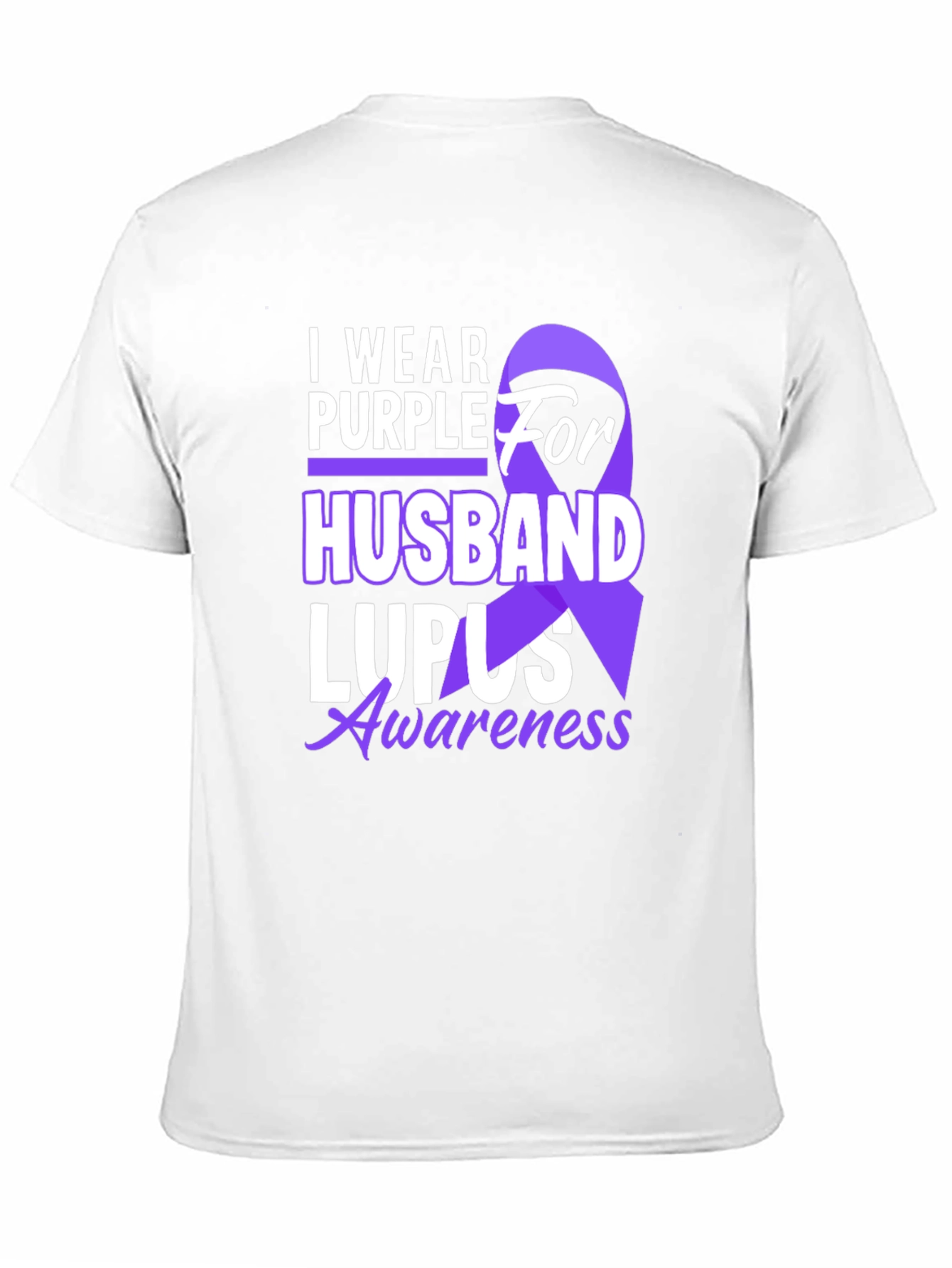 Purple for Husband Lupus Awareness T-Shirt