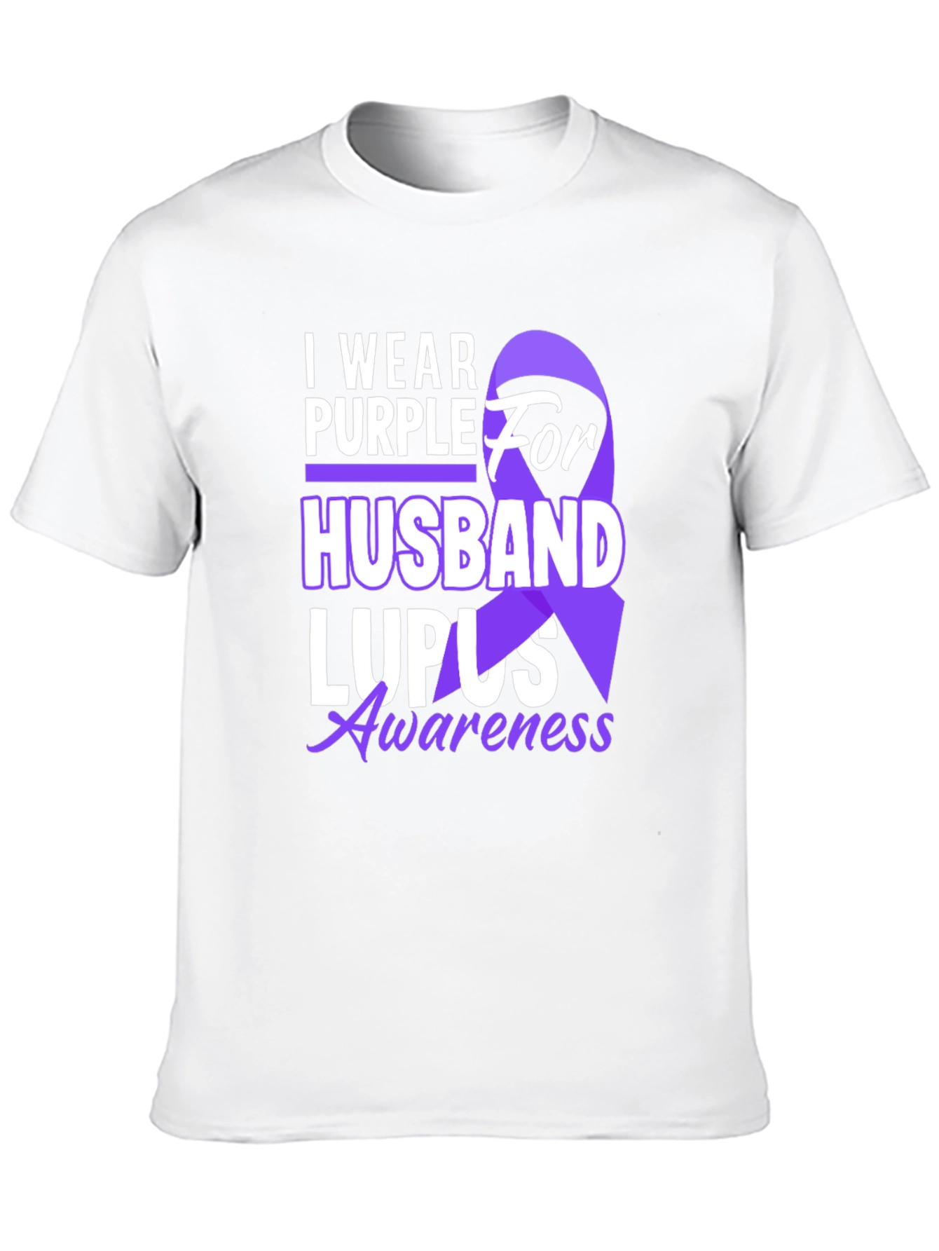 Purple for Husband Lupus Awareness T-Shirt
