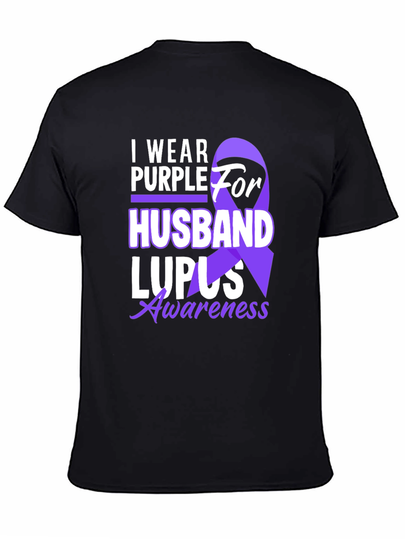 Purple for Husband Lupus Awareness T-Shirt