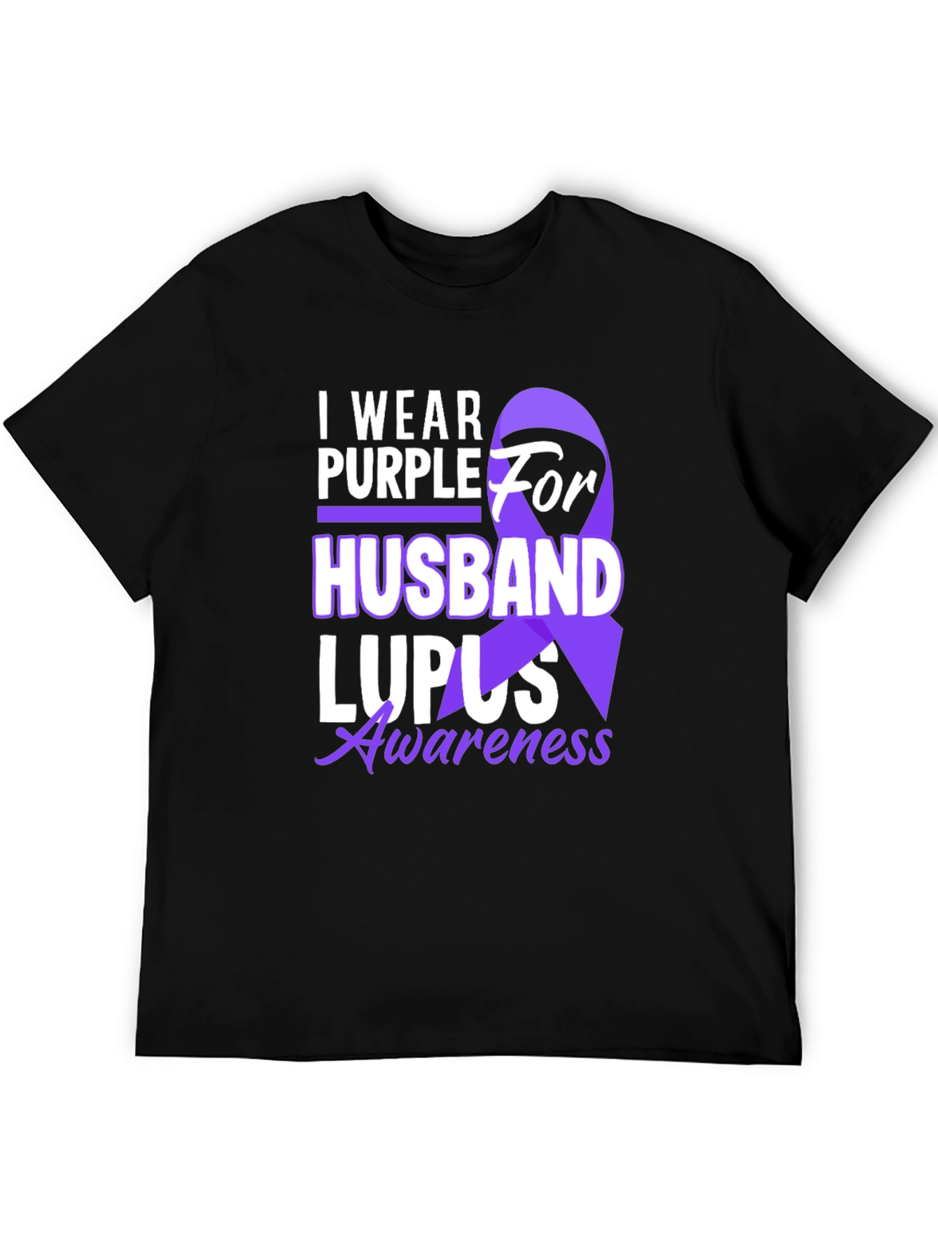Purple for Husband Lupus Awareness T-Shirt