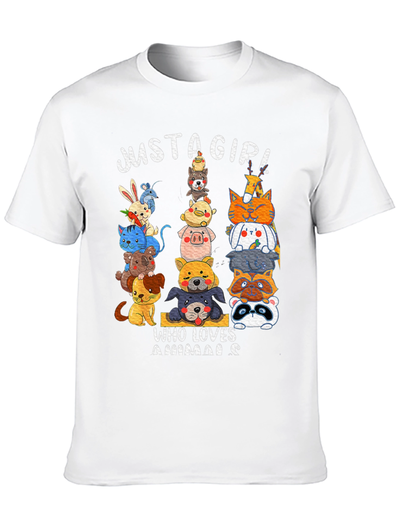 Just A Girl Who Loves Animals T-Shirt