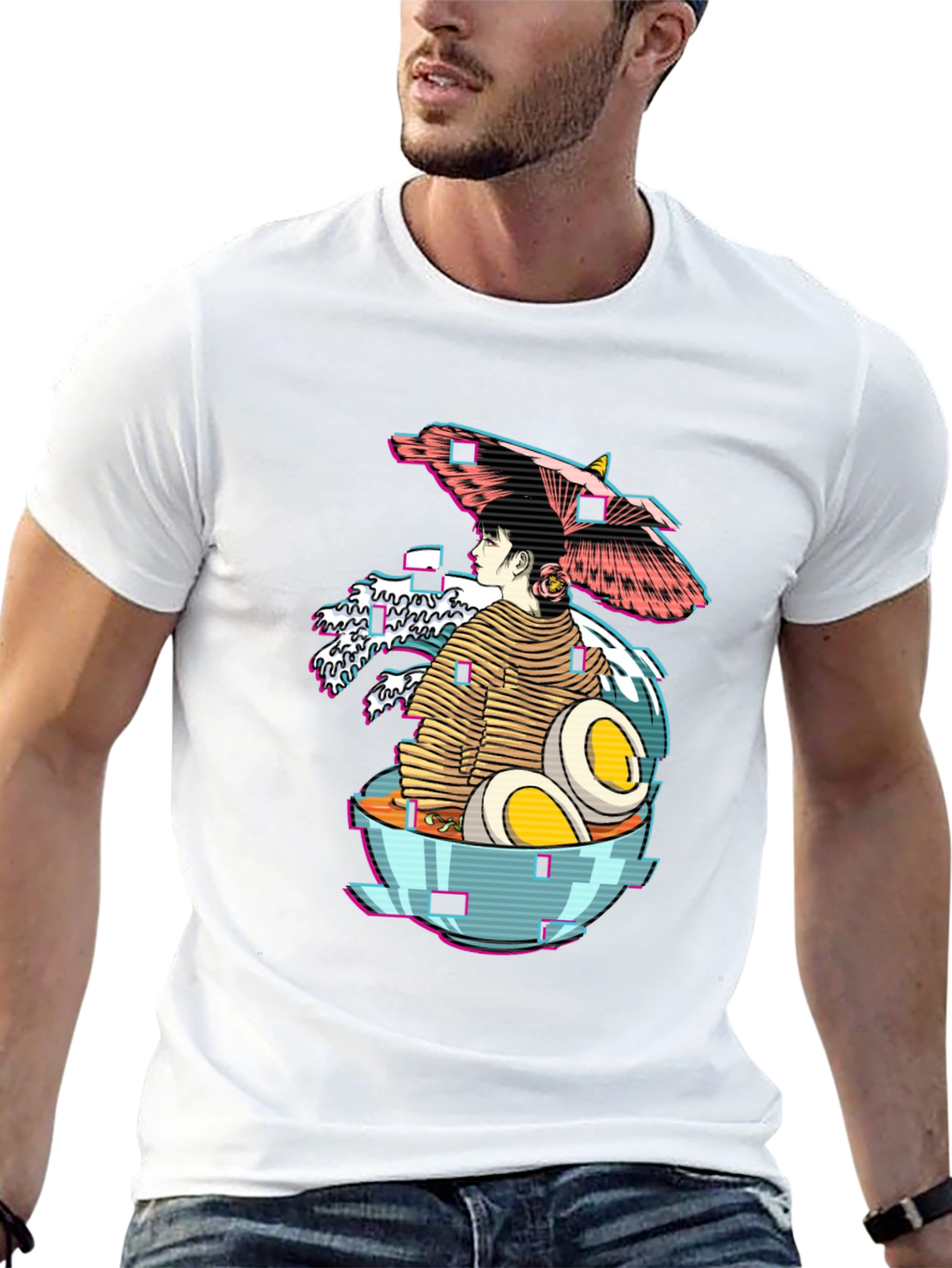 Ramen Bowl Graphic Tee - Japanese Culture Shirt