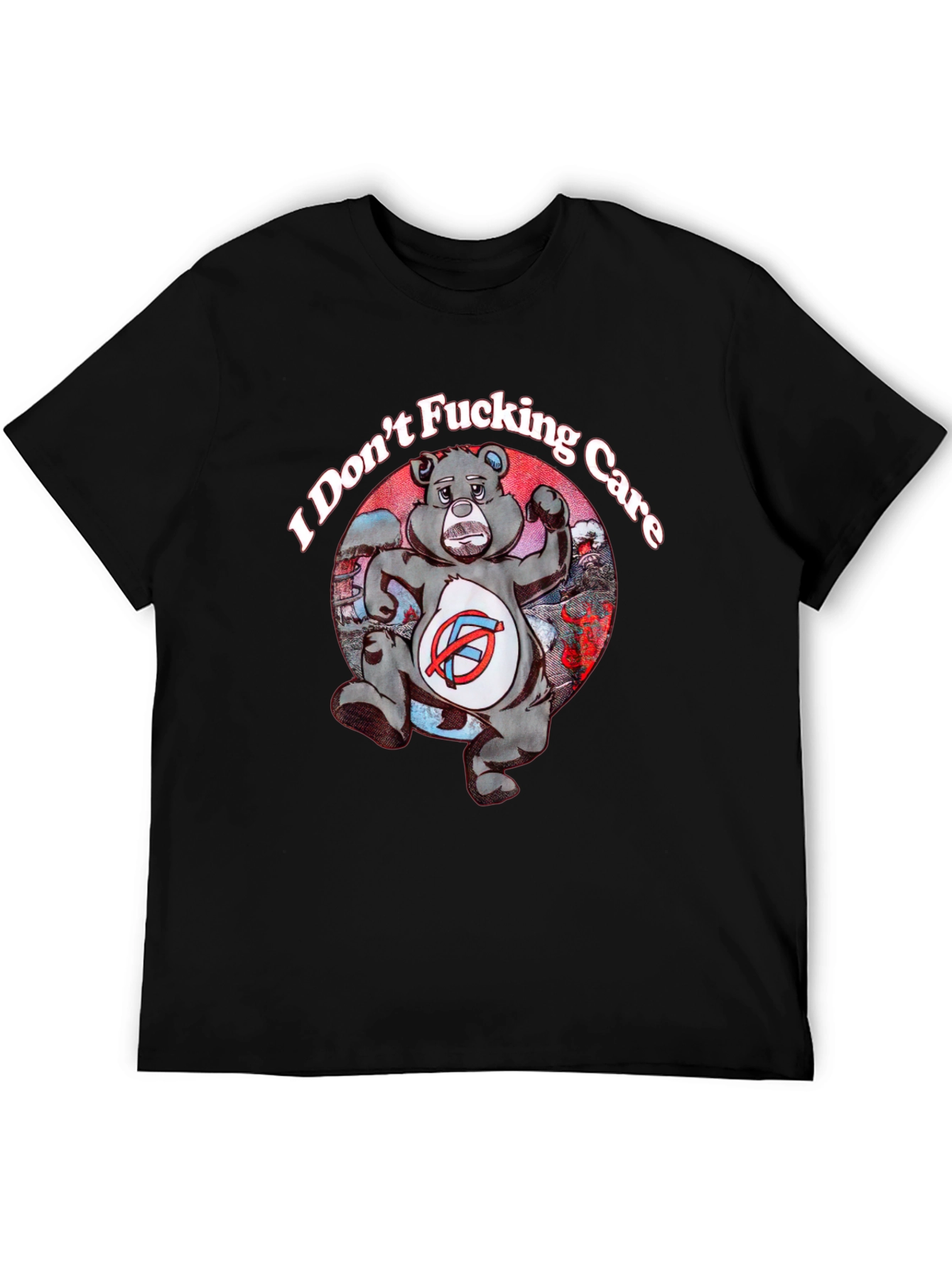 I Dont Fucking Care Bear Graphic T-Shirt