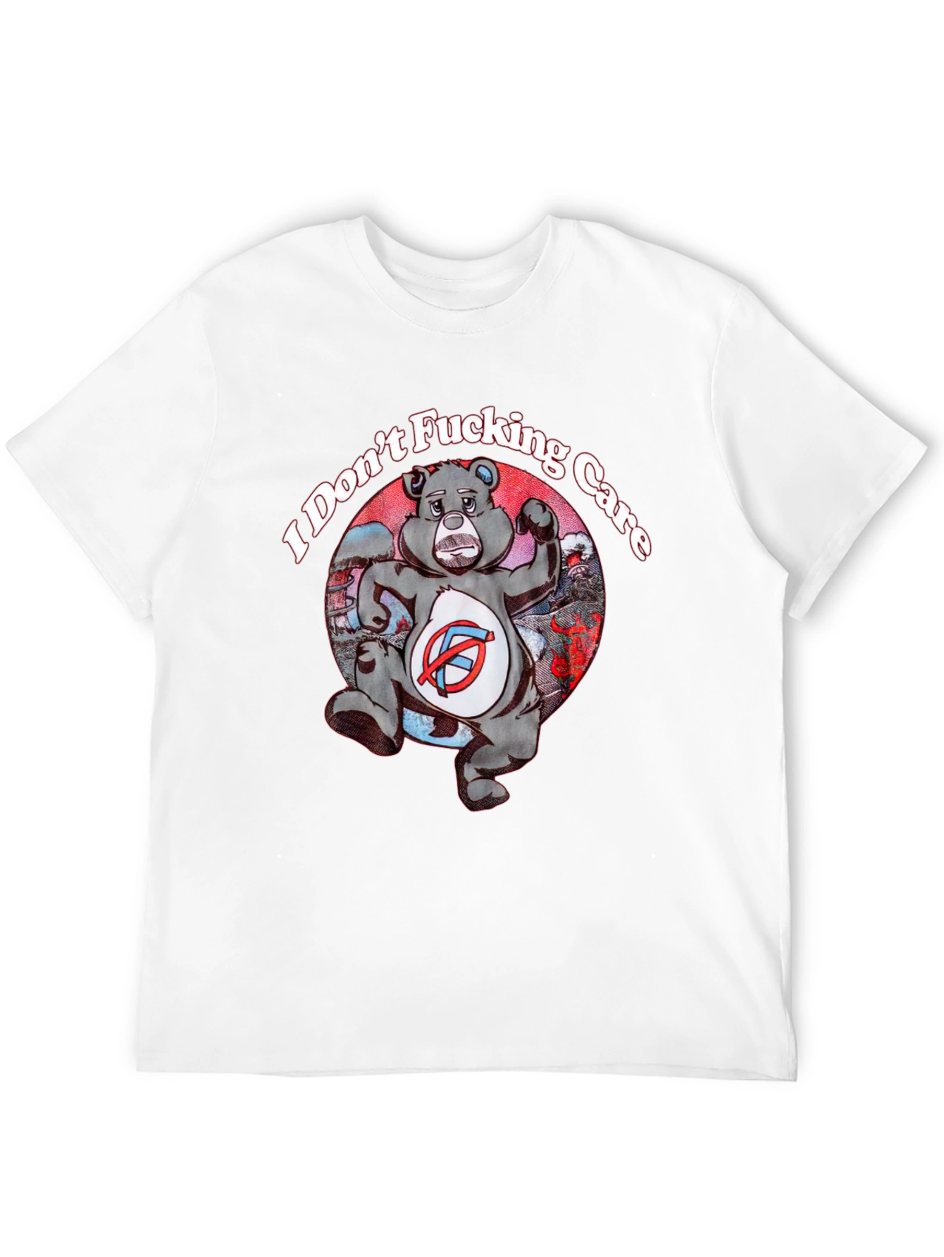 I Dont Fucking Care Bear Graphic T-Shirt