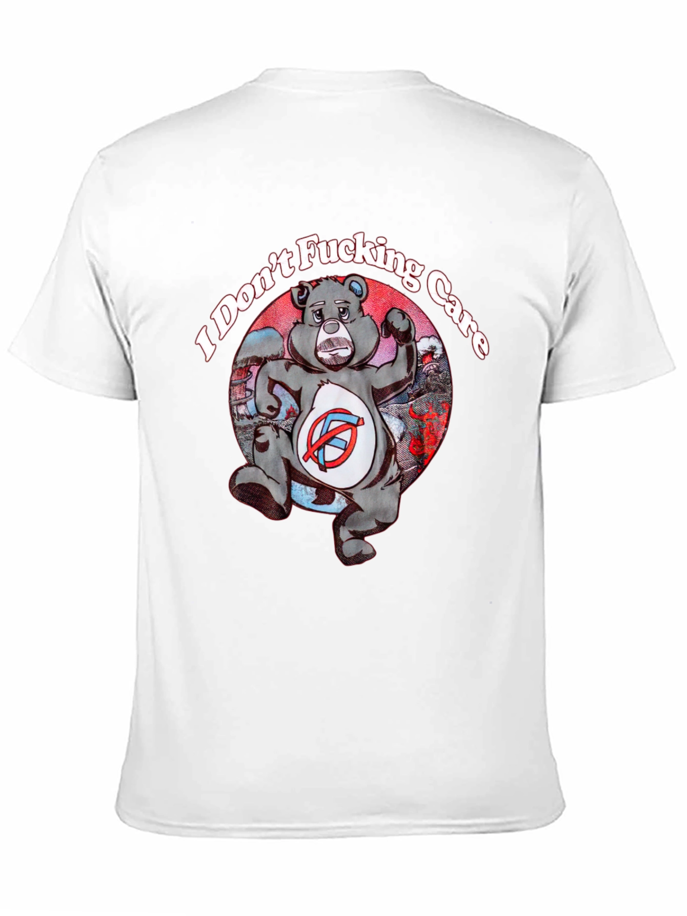 I Dont Fucking Care Bear Graphic T-Shirt