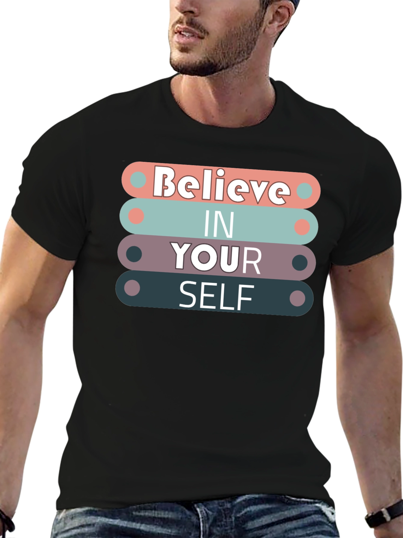 Believe In Yourself Graphic Tee - Motivational Shirt