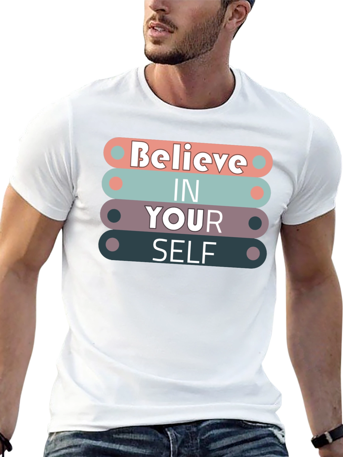 Believe In Yourself Graphic Tee - Motivational Shirt