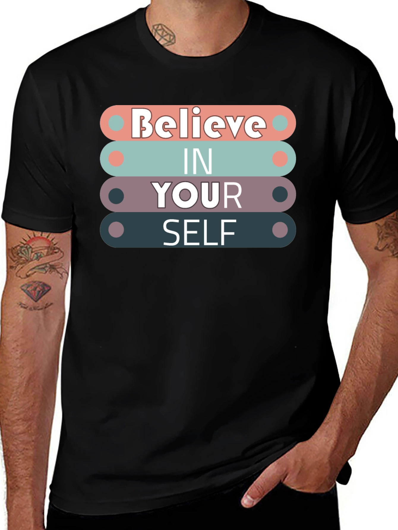 Believe In Yourself Graphic Tee - Motivational Shirt
