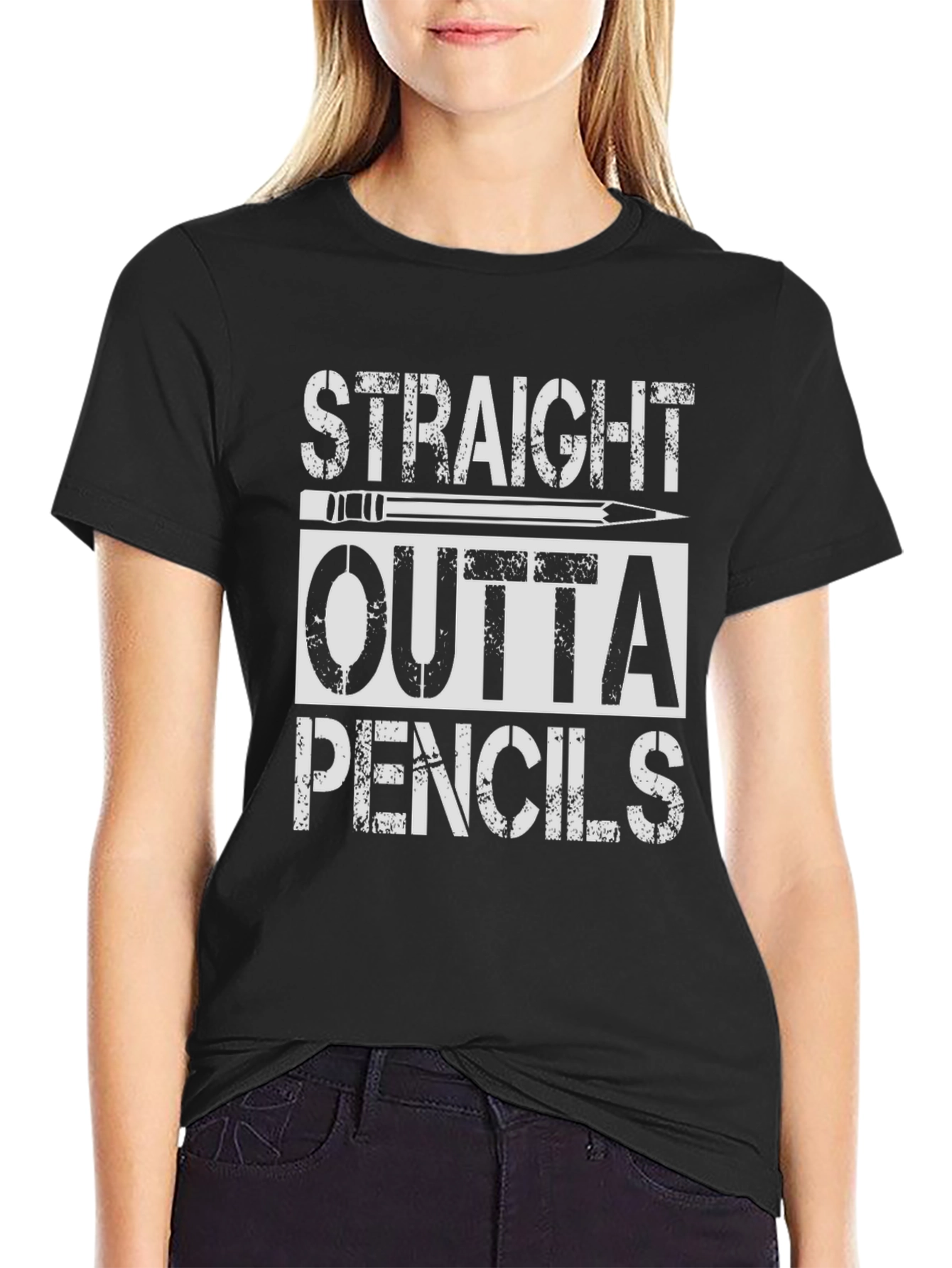 Straight Outta Pencils Graphic Tee - Artist Apparel