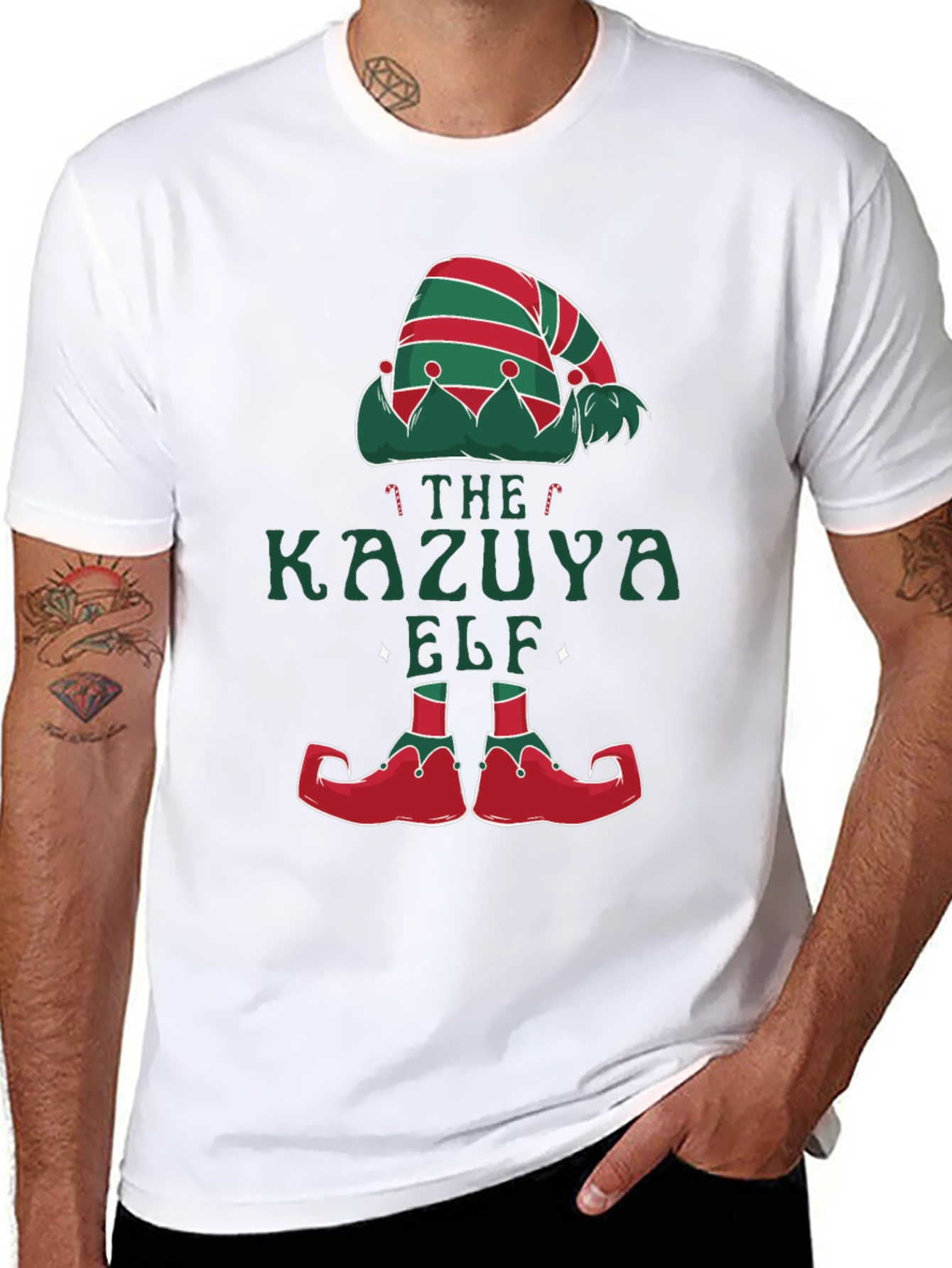 Kazuya Elf Christmas T-Shirt - Holiday Festive Wear